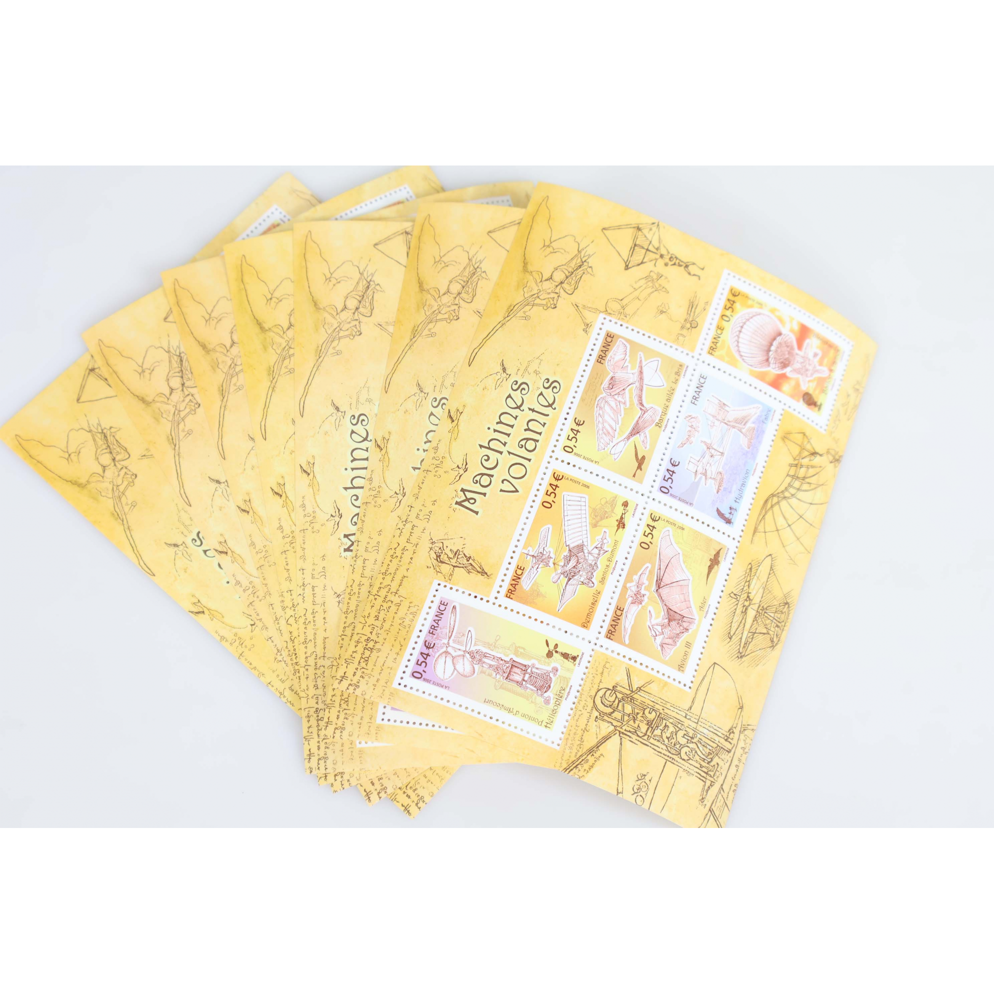 LOT 30 BLOCS N° 103 MACHINES VOLANTES TIMBRES NEUFS** 0.54€ X 6 FACIALE 97.20€