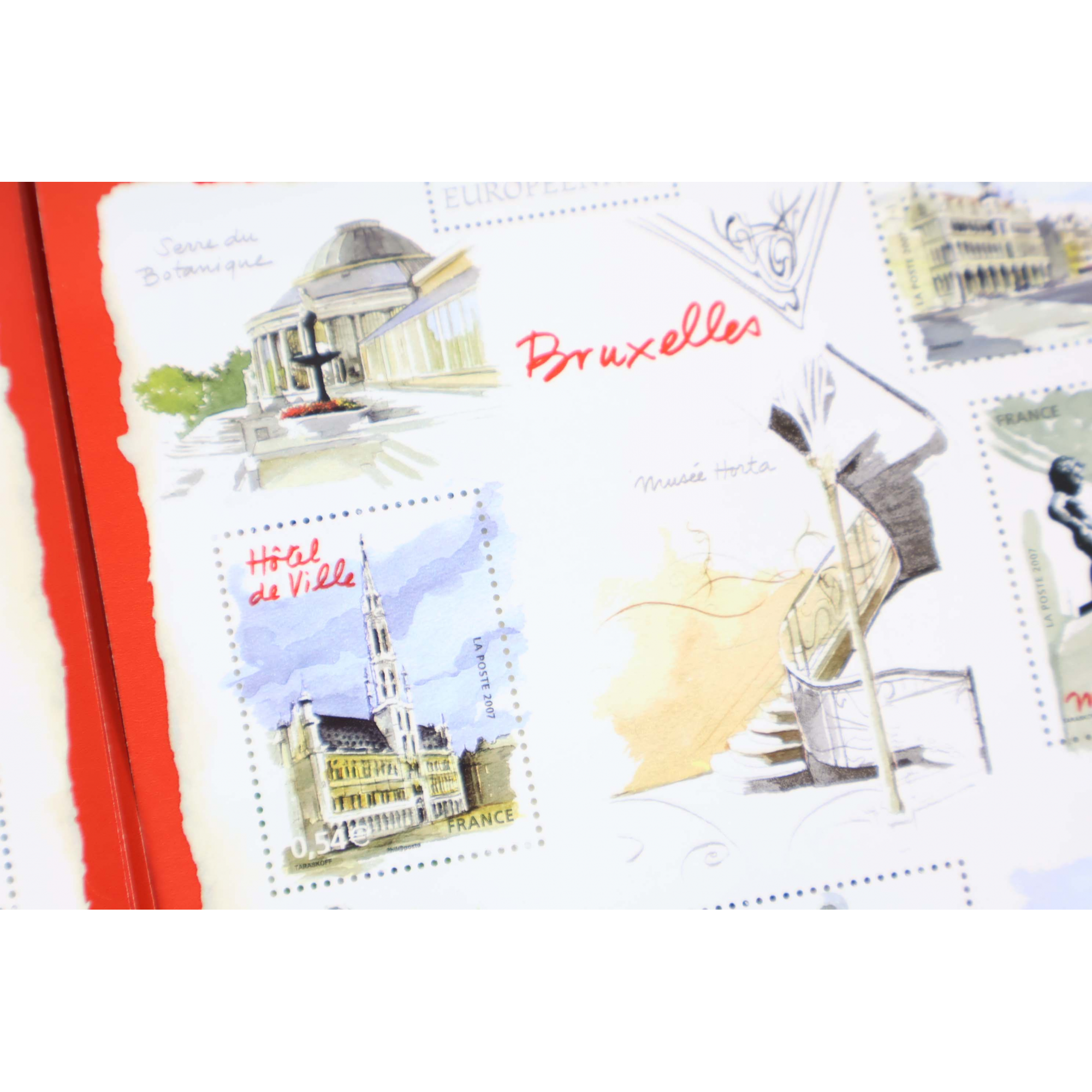 LOT 40 BLOCS N° 111 CAPITALES - BRUXELLES TIMBRES NEUFS** 0.54€ FACIALE 84.40€