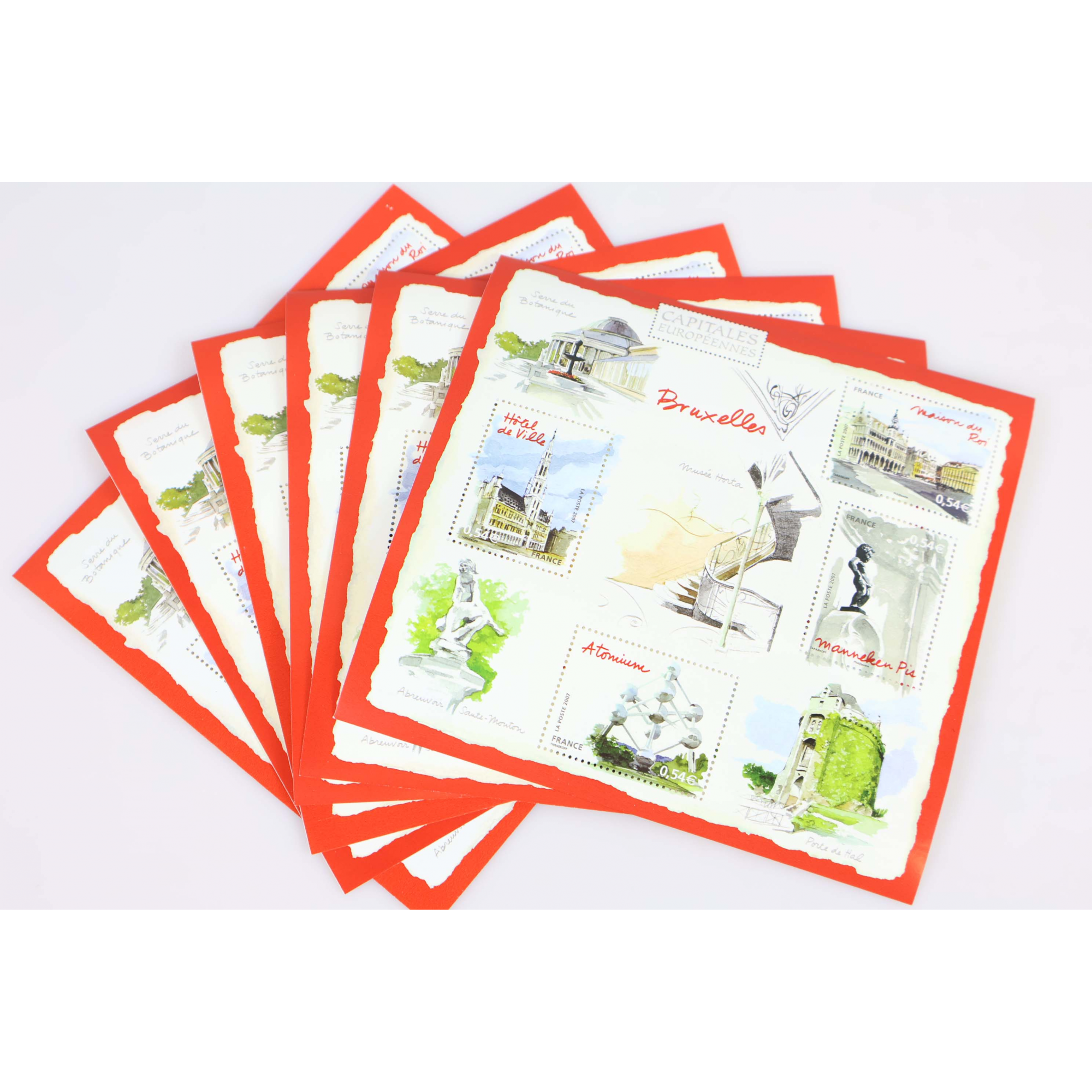 LOT 40 BLOCS N° 111 CAPITALES - BRUXELLES TIMBRES NEUFS** 0.54€ FACIALE 84.40€