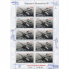 FEUILLE DE 10 TIMBRES PA N°F92a -CHASSEUR DEWOITINE- TIMBRES NEUFS** ANNÉE 2022
