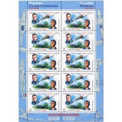 FEUILLE DE 10 TIMBRES PA N°F85a -ROMAN ET CLOSTERMANN- TIMBRES NEUFS** 2021