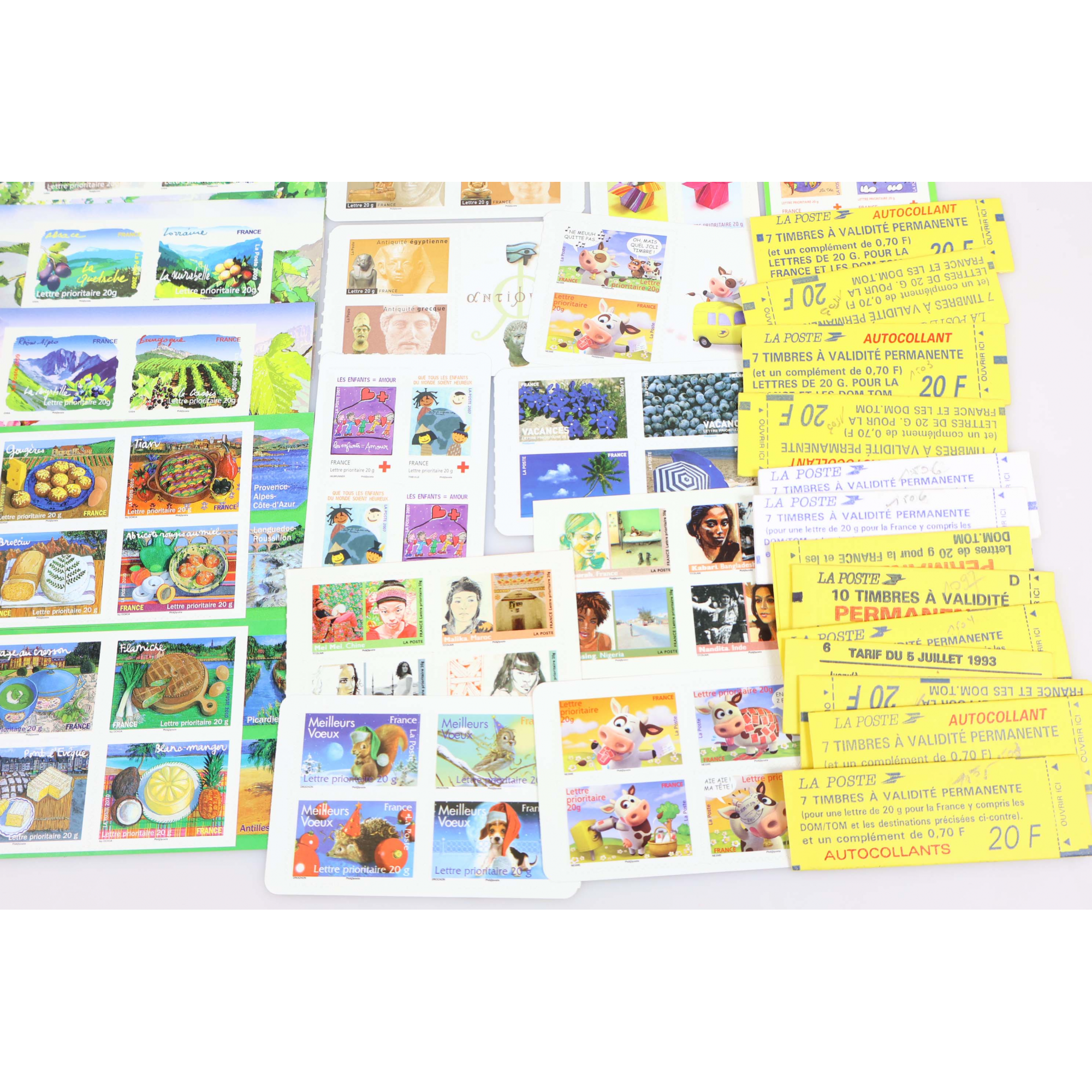 FRANCE, LOT DE 200 TIMBRES À VALIDITÉ PERMANENTE AUTOADHÉSIFS POUR LETTRES 20G