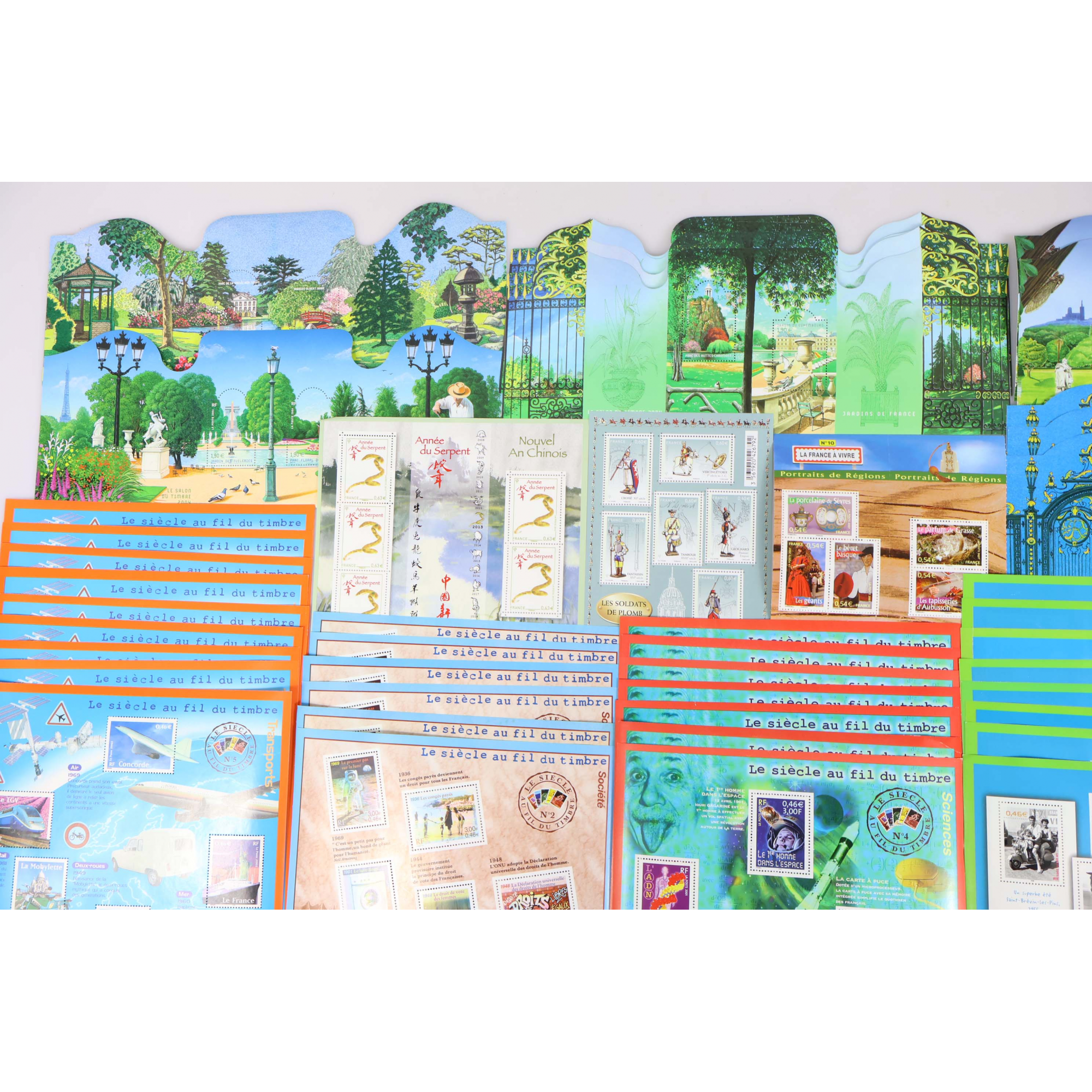 LOT DE BLOCS FEUILLETS TIMBRES EUROS AVEC DÉFAUTS POUR AFFRANCHIR FACIALE 155€