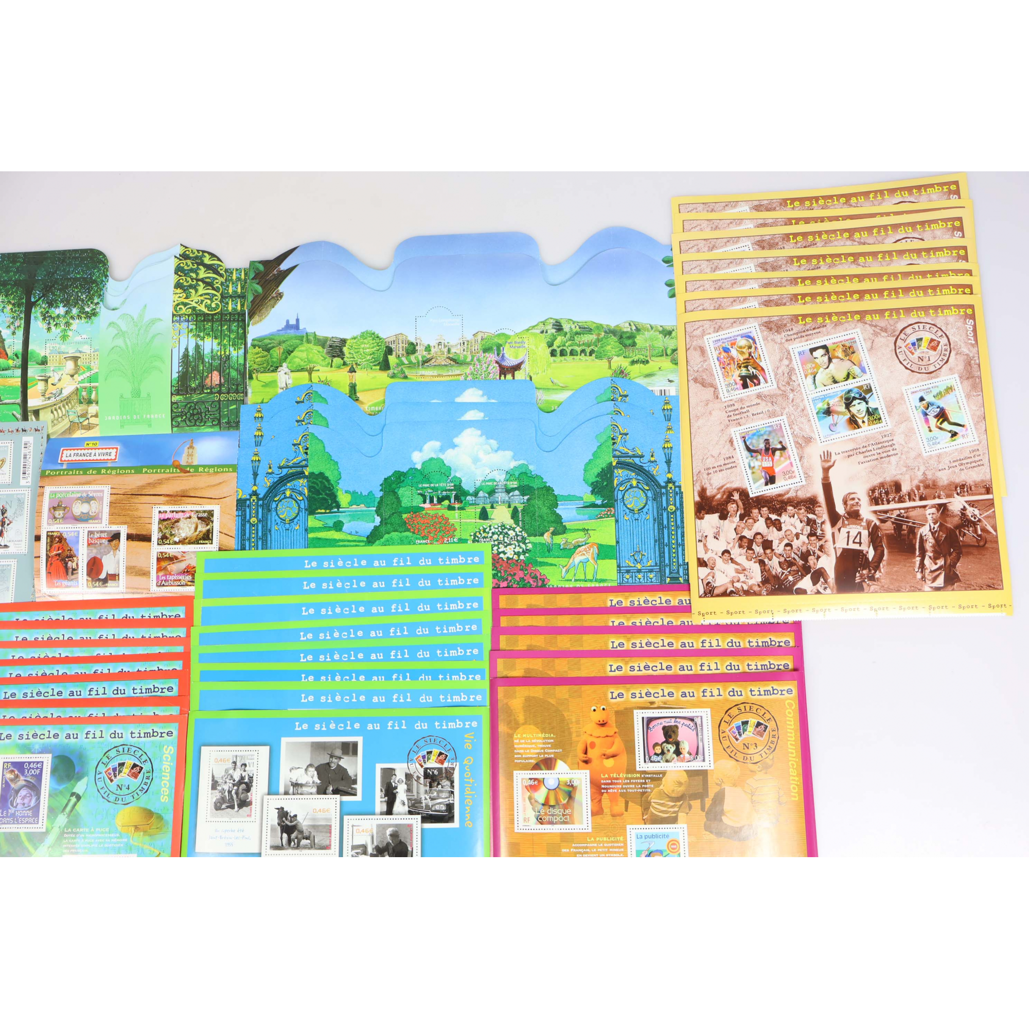 LOT DE BLOCS FEUILLETS TIMBRES EUROS AVEC DÉFAUTS POUR AFFRANCHIR FACIALE 155€