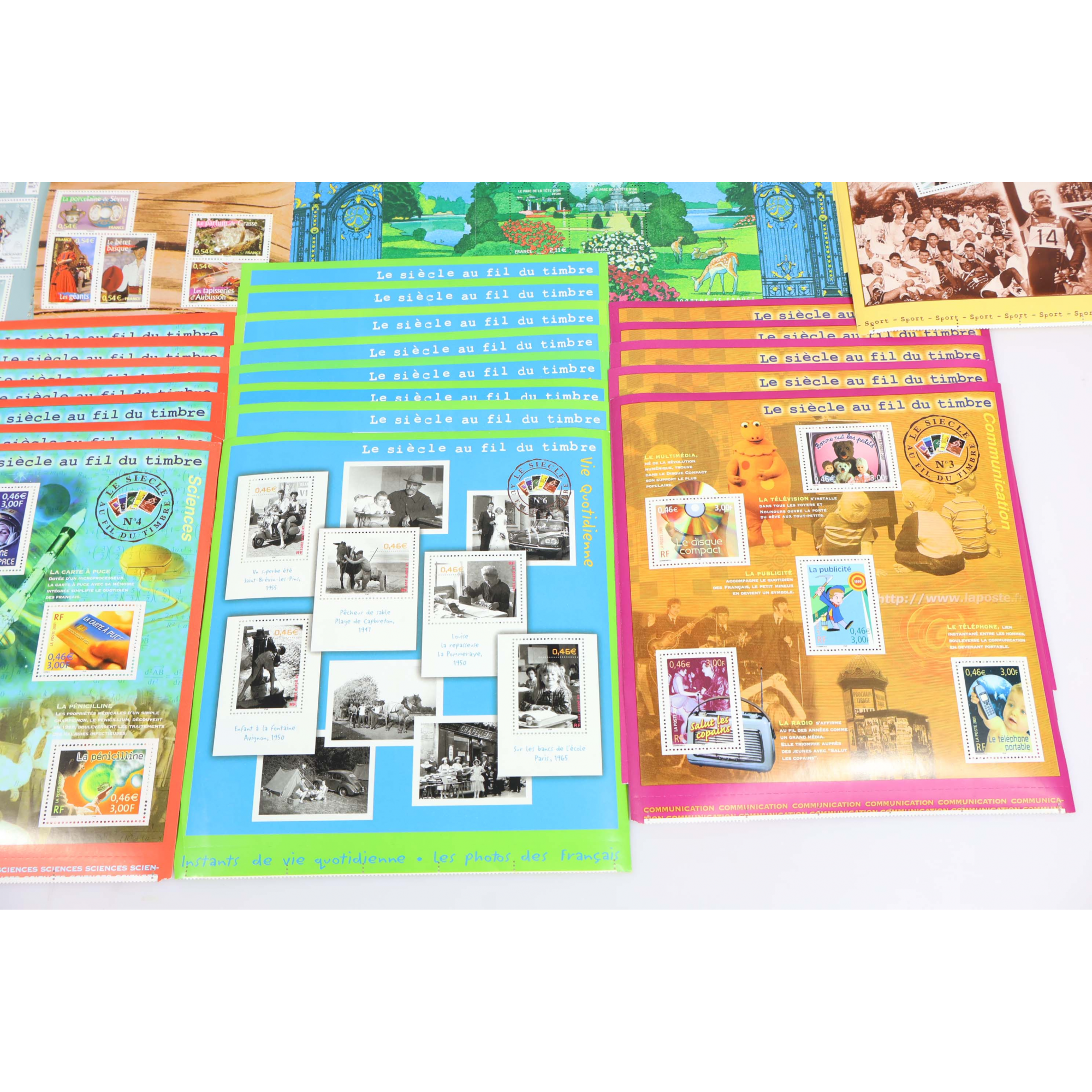 LOT DE BLOCS FEUILLETS TIMBRES EUROS AVEC DÉFAUTS POUR AFFRANCHIR FACIALE 155€