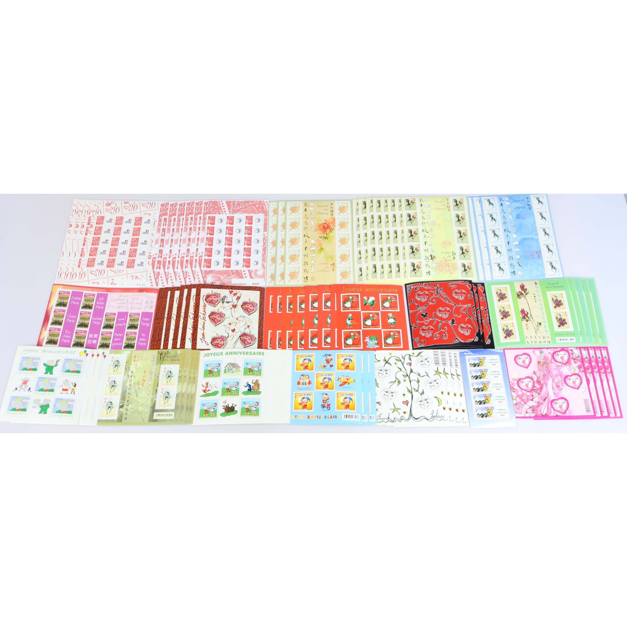 LOT DE 500 TIMBRES À VALIDITÉ PERMANENTE POUR AFFRANCHIR LETTRES FRANCE 20G