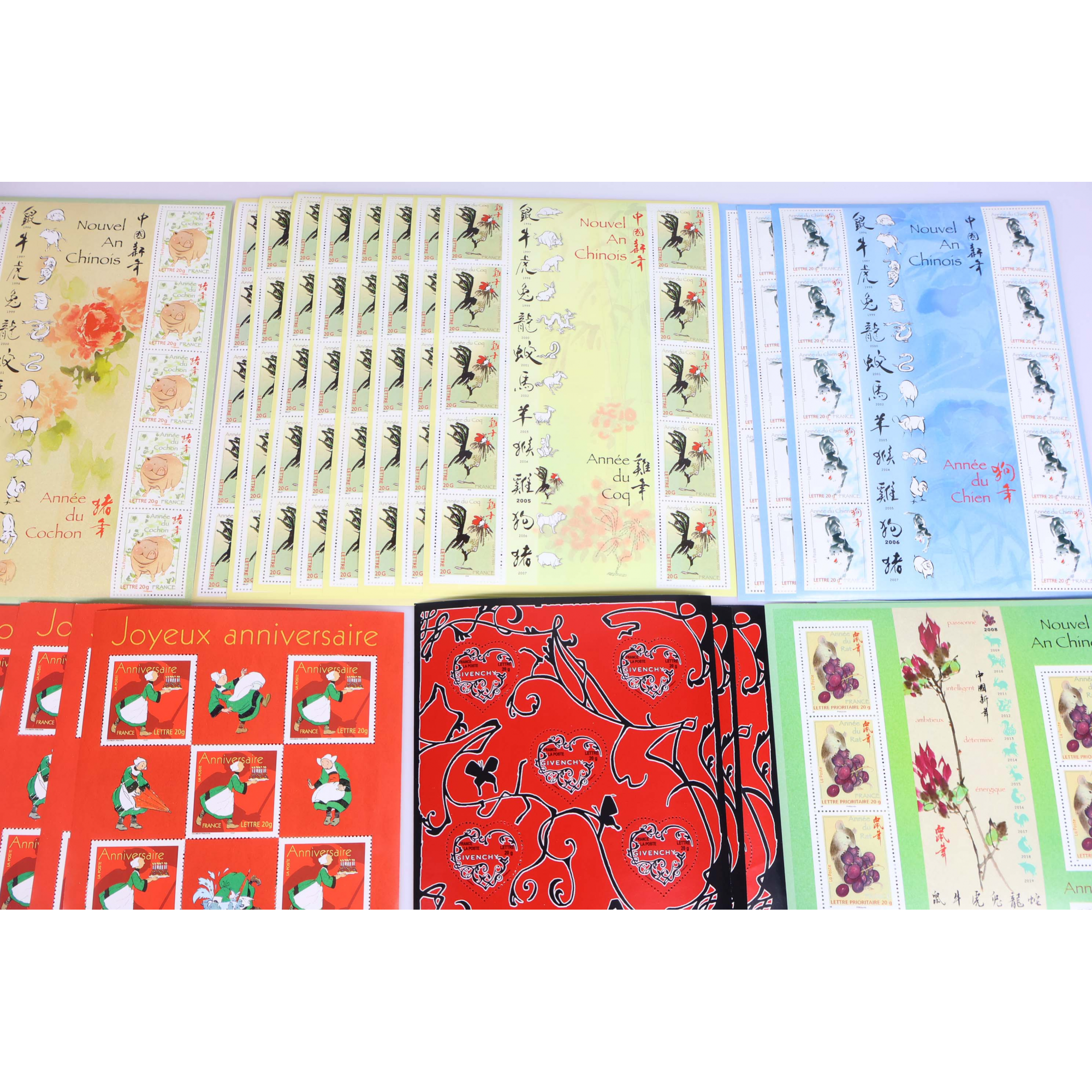 LOT DE 500 TIMBRES À VALIDITÉ PERMANENTE POUR AFFRANCHIR LETTRES FRANCE 20G