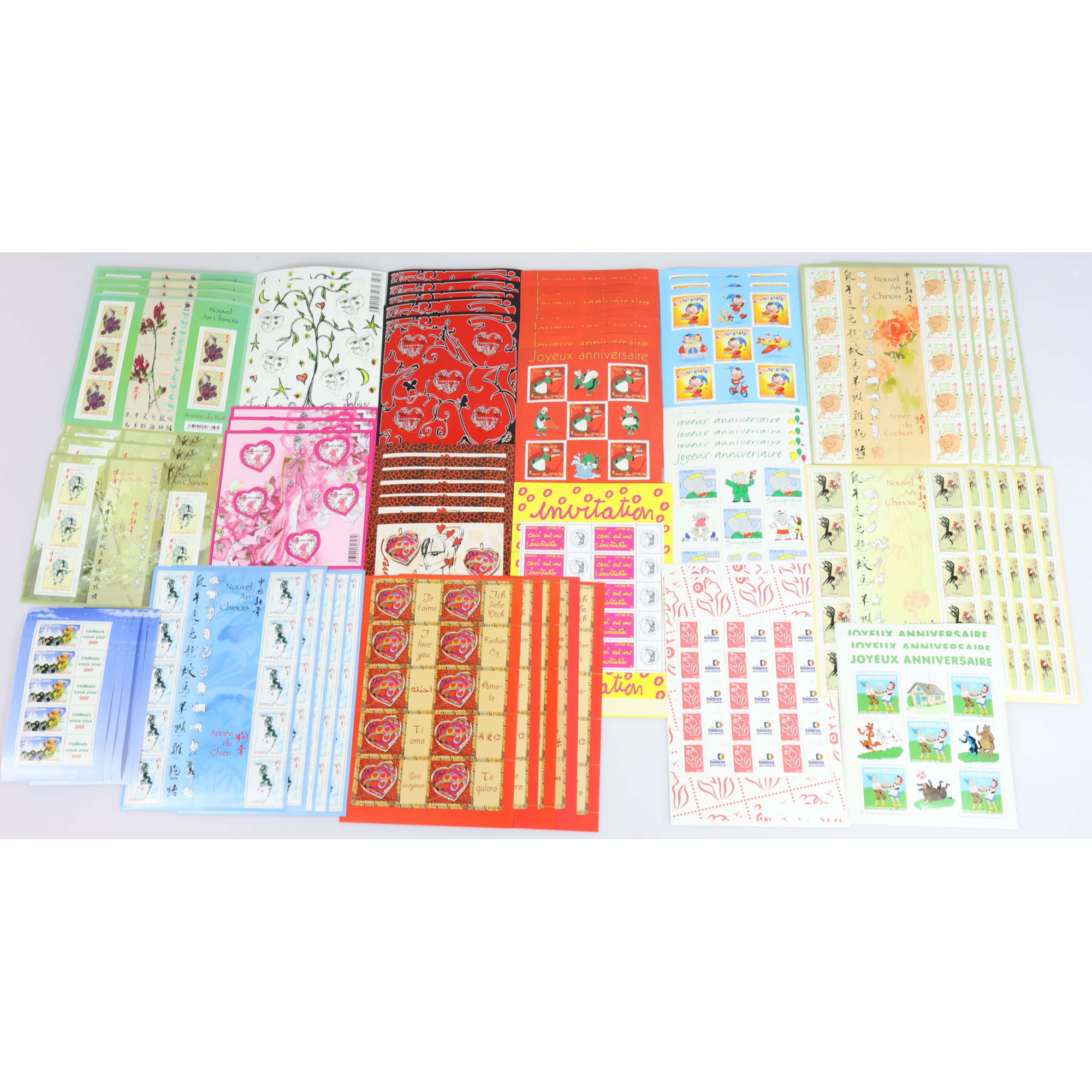LOT DE TIMBRES À VALIDITÉ PERMANENTE POUR AFFRANCHIR 500 LETTRES FRANCE 20G