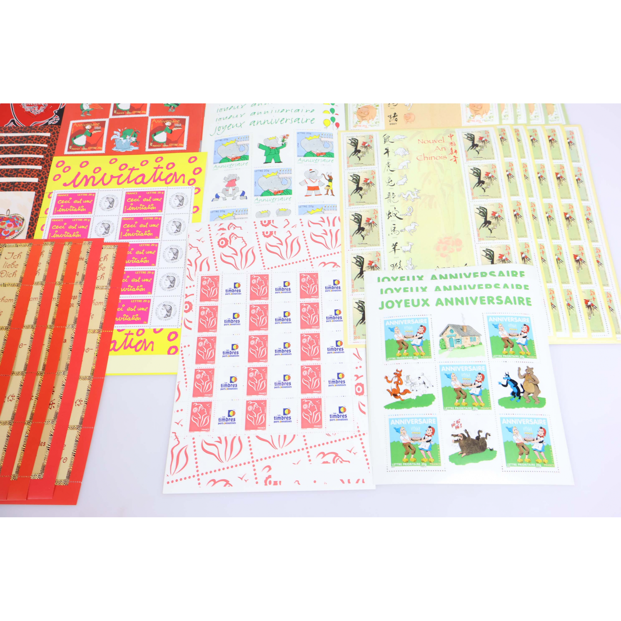 LOT DE TIMBRES À VALIDITÉ PERMANENTE POUR AFFRANCHIR 500 LETTRES FRANCE 20G