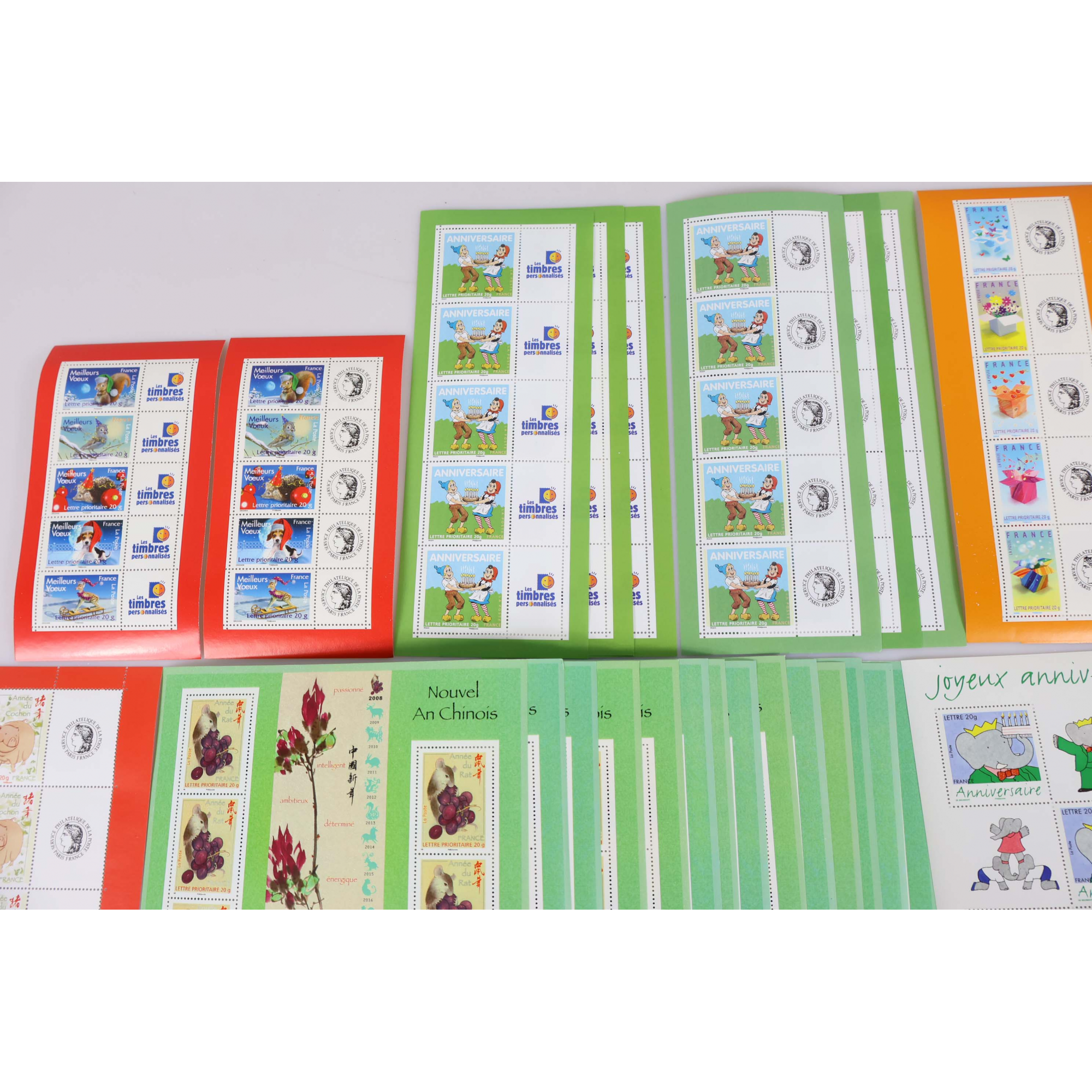 LOT DE 250 TIMBRES À VALIDITÉ PERMANENTE POUR AFFRANCHIR LETTRES FRANCE 20G