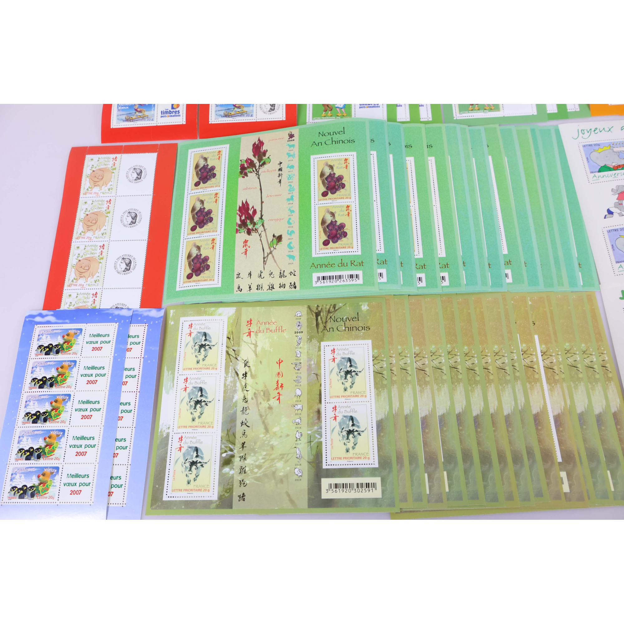 LOT DE 250 TIMBRES À VALIDITÉ PERMANENTE POUR AFFRANCHIR LETTRES FRANCE 20G