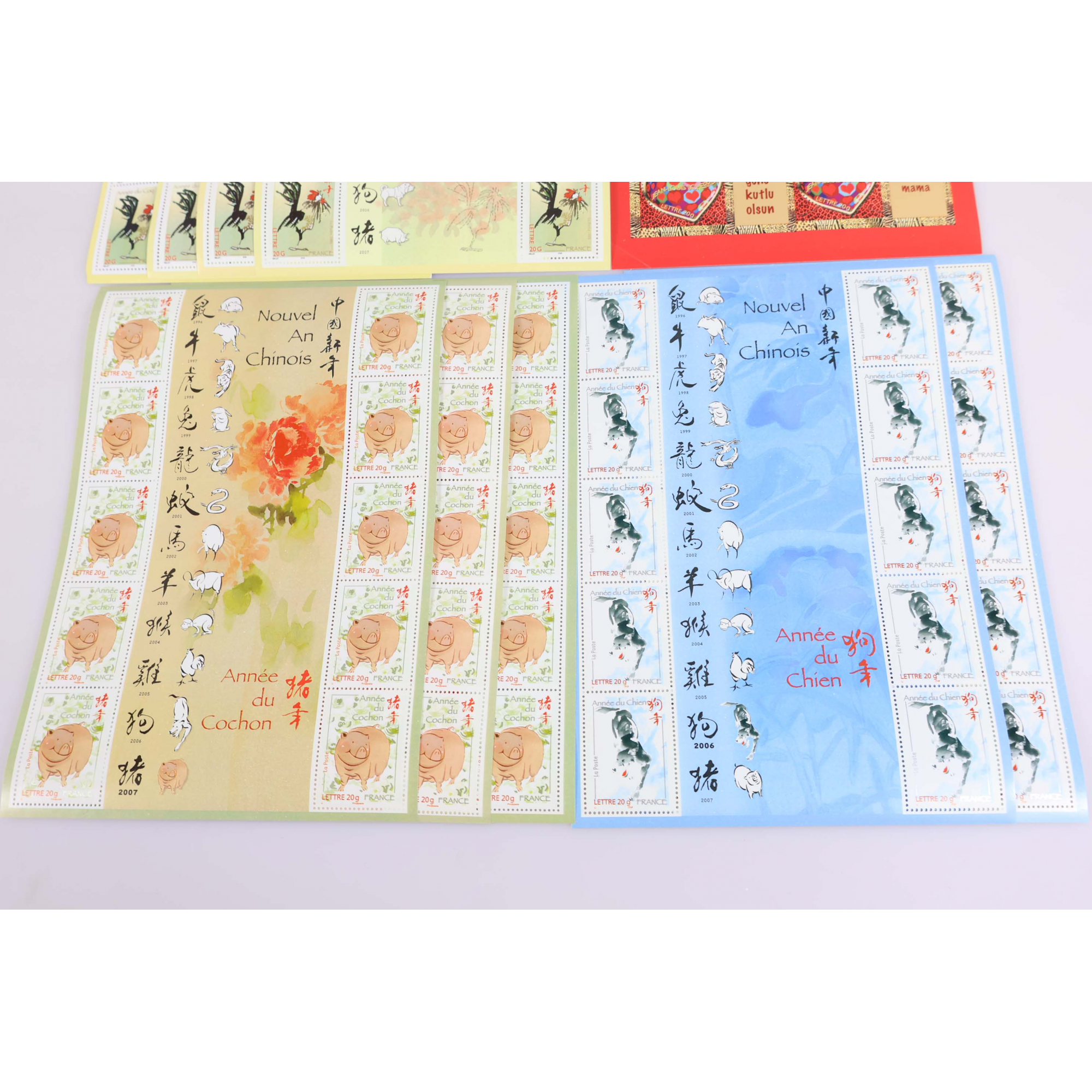 LOT DE 100 TIMBRES À VALIDITÉ PERMANENTE POUR AFFRANCHISSEMENT LETTRES FRANCE 20G