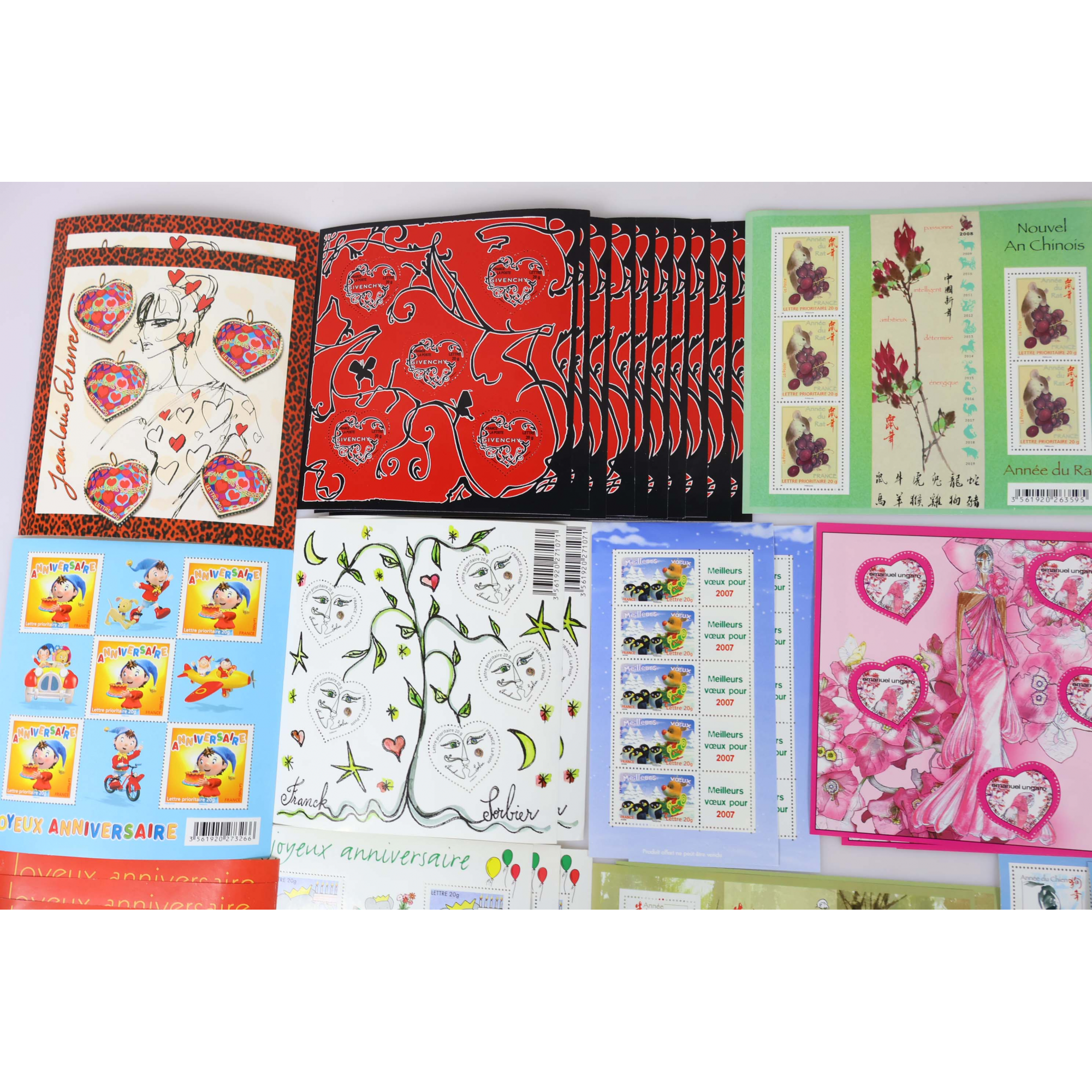 LOT DE 390 TIMBRES À VALIDITÉ PERMANENTE POUR AFFRANCHIR LETTRES FRANCE 20G