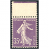 SEMEUSE N°136 35c VIOLET CLAIR COTE 450€ TIMBRE DE FRANCE NEUF** SIGNÉ BRUN