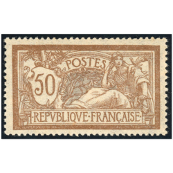 TYPE MERSON N°120 COTE 600€ TIMBRE DE FRANCE NEUF** ANNÉE 1900 LÉGERS DÉFAUTS