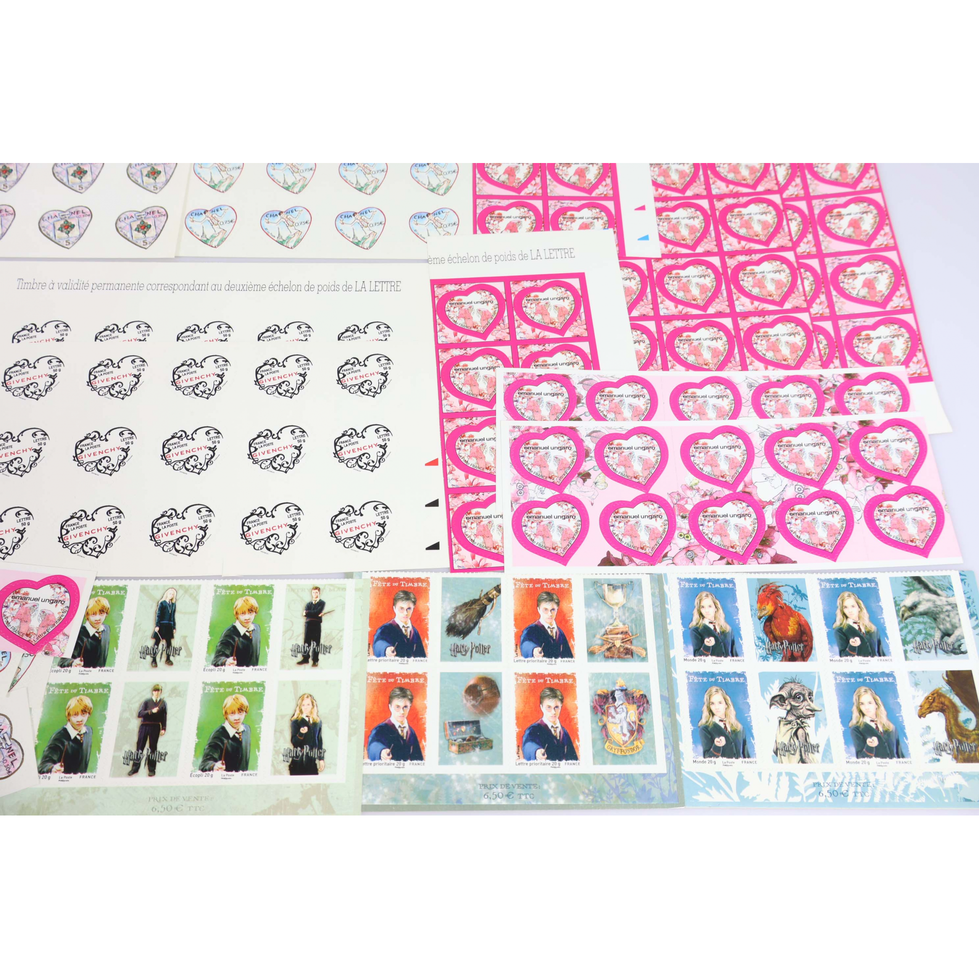 LOT DE TIMBRES AUTOADHÉSIFS DE FRANCE EN QUANTITÉ, FEUILLES/BANDES/BLOCS...