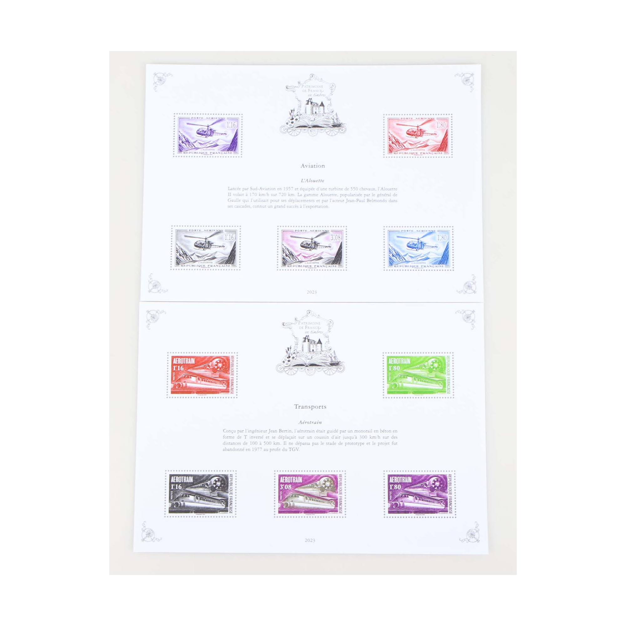 PATRIMOINE DE FRANCE JEU COMPLET 2023 AVEC ENVELOPPE D'ORIGINE