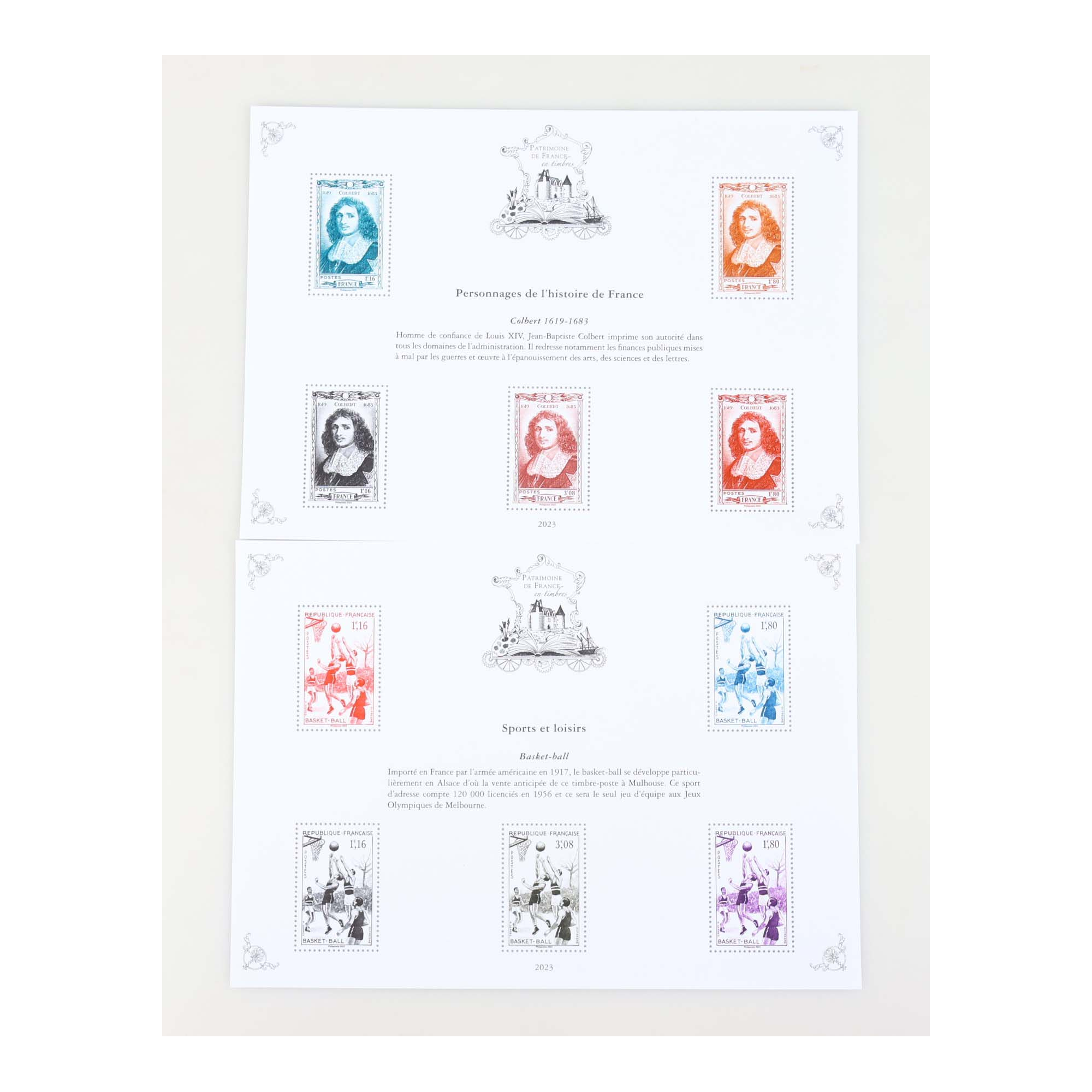 PATRIMOINE DE FRANCE JEU COMPLET 2023 AVEC ENVELOPPE D'ORIGINE