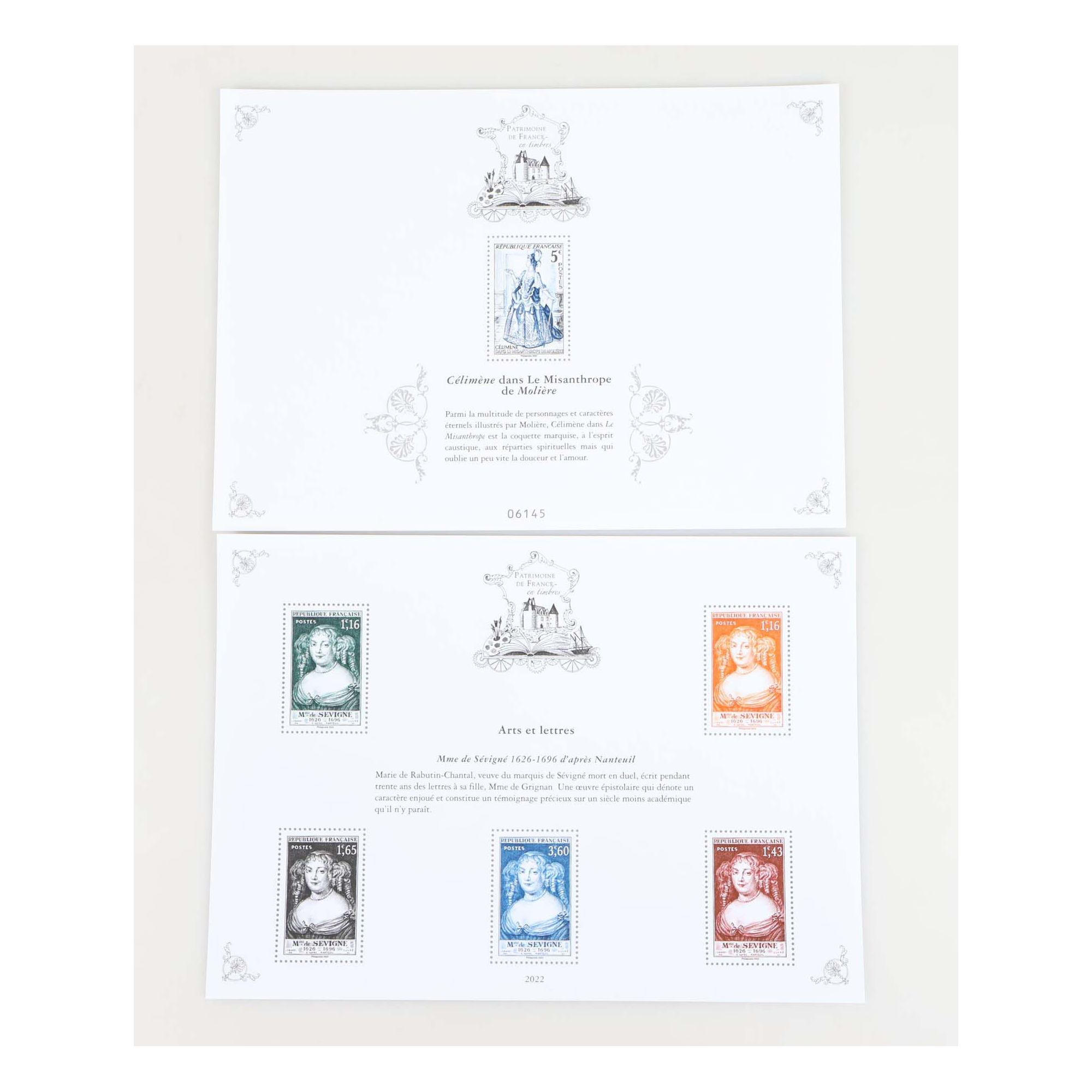 PATRIMOINE DE FRANCE JEU COMPLET 2022 AVEC ENVELOPPE D'ORIGINE