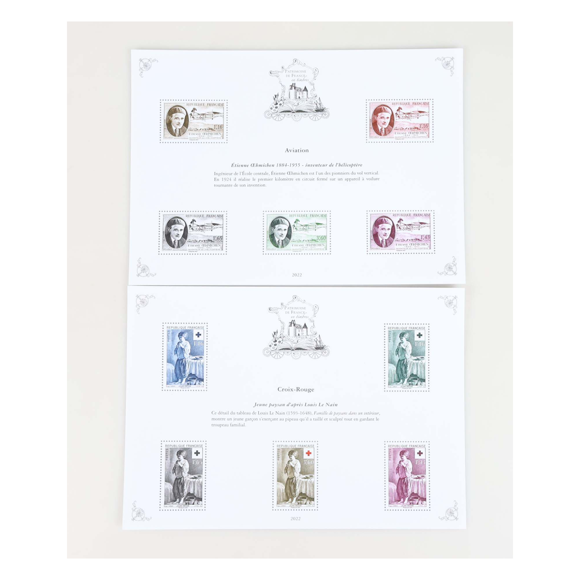 PATRIMOINE DE FRANCE JEU COMPLET 2022 AVEC ENVELOPPE D'ORIGINE