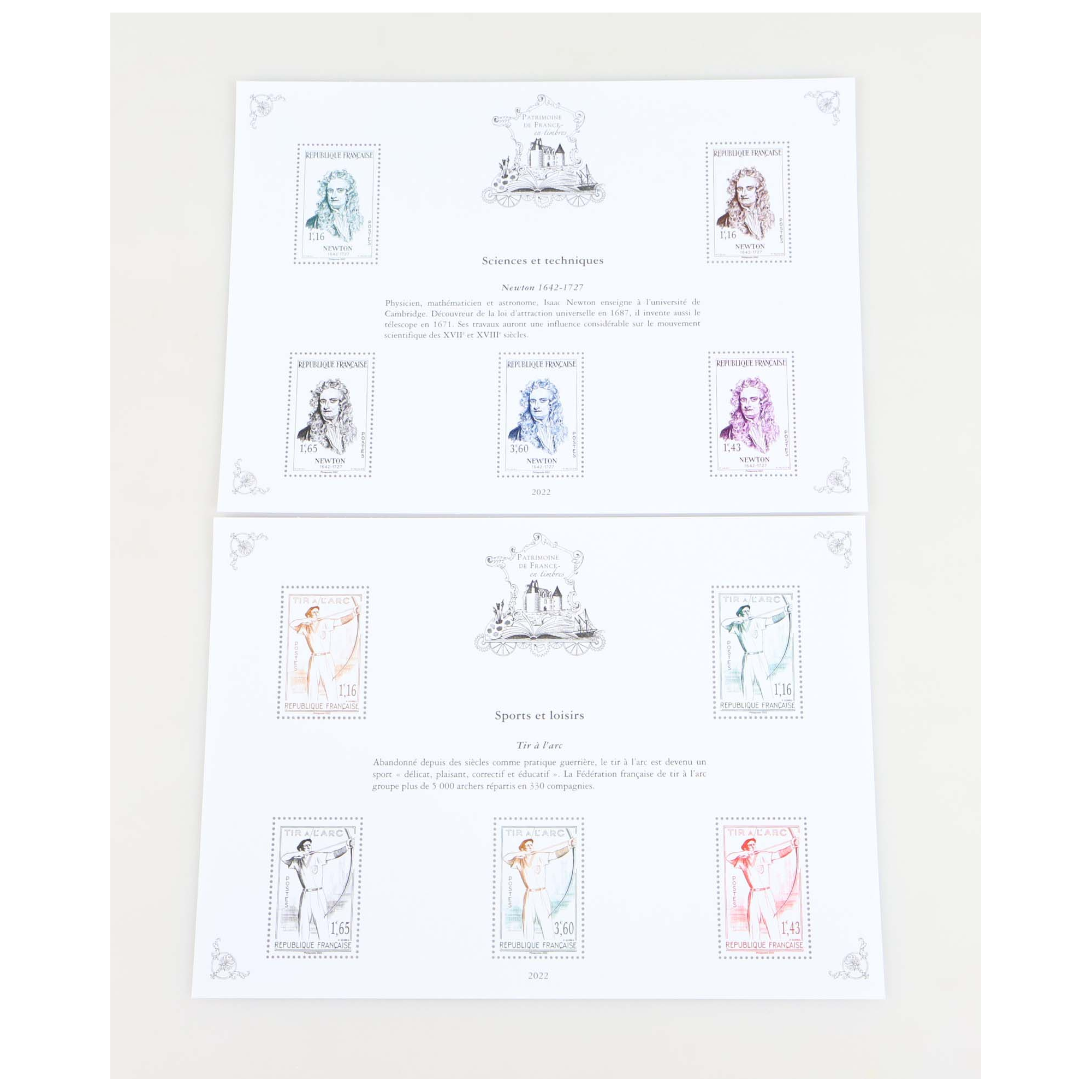 PATRIMOINE DE FRANCE JEU COMPLET 2022 AVEC ENVELOPPE D'ORIGINE