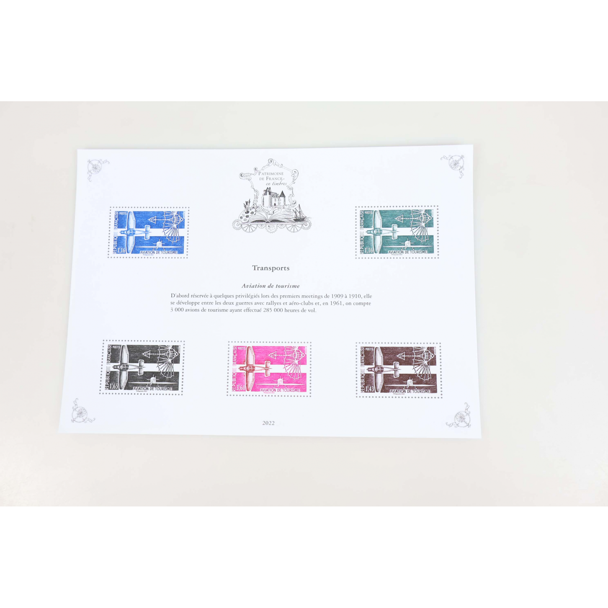 PATRIMOINE DE FRANCE JEU COMPLET 2022 AVEC ENVELOPPE D'ORIGINE