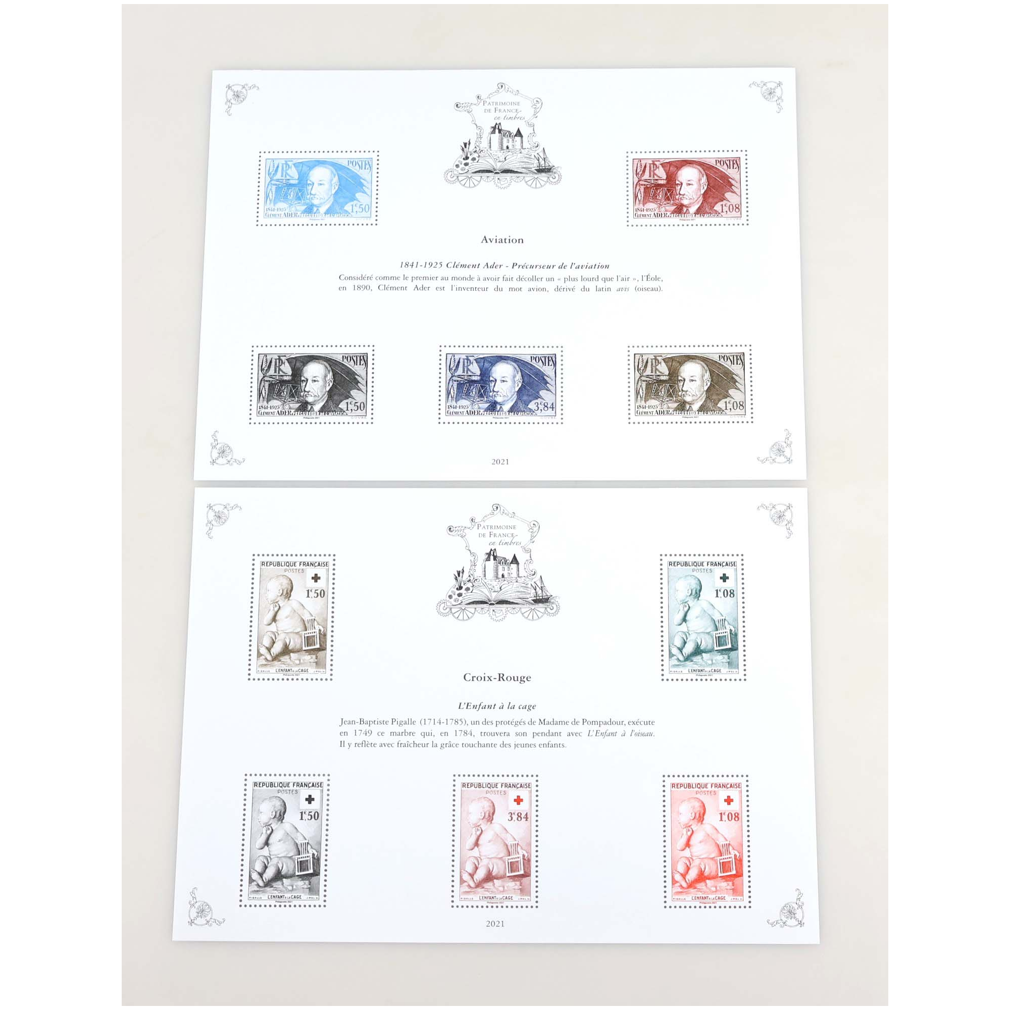 PATRIMOINE DE FRANCE JEU COMPLET 2021 AVEC ENVELOPPE D'ORIGINE