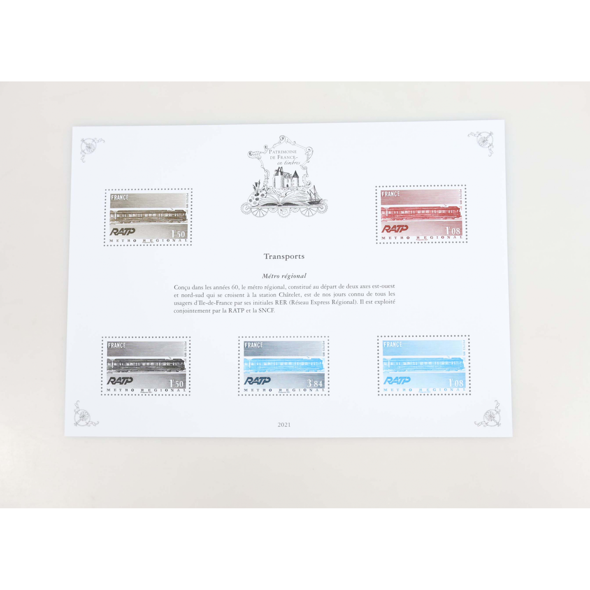 PATRIMOINE DE FRANCE JEU COMPLET 2021 AVEC ENVELOPPE D'ORIGINE