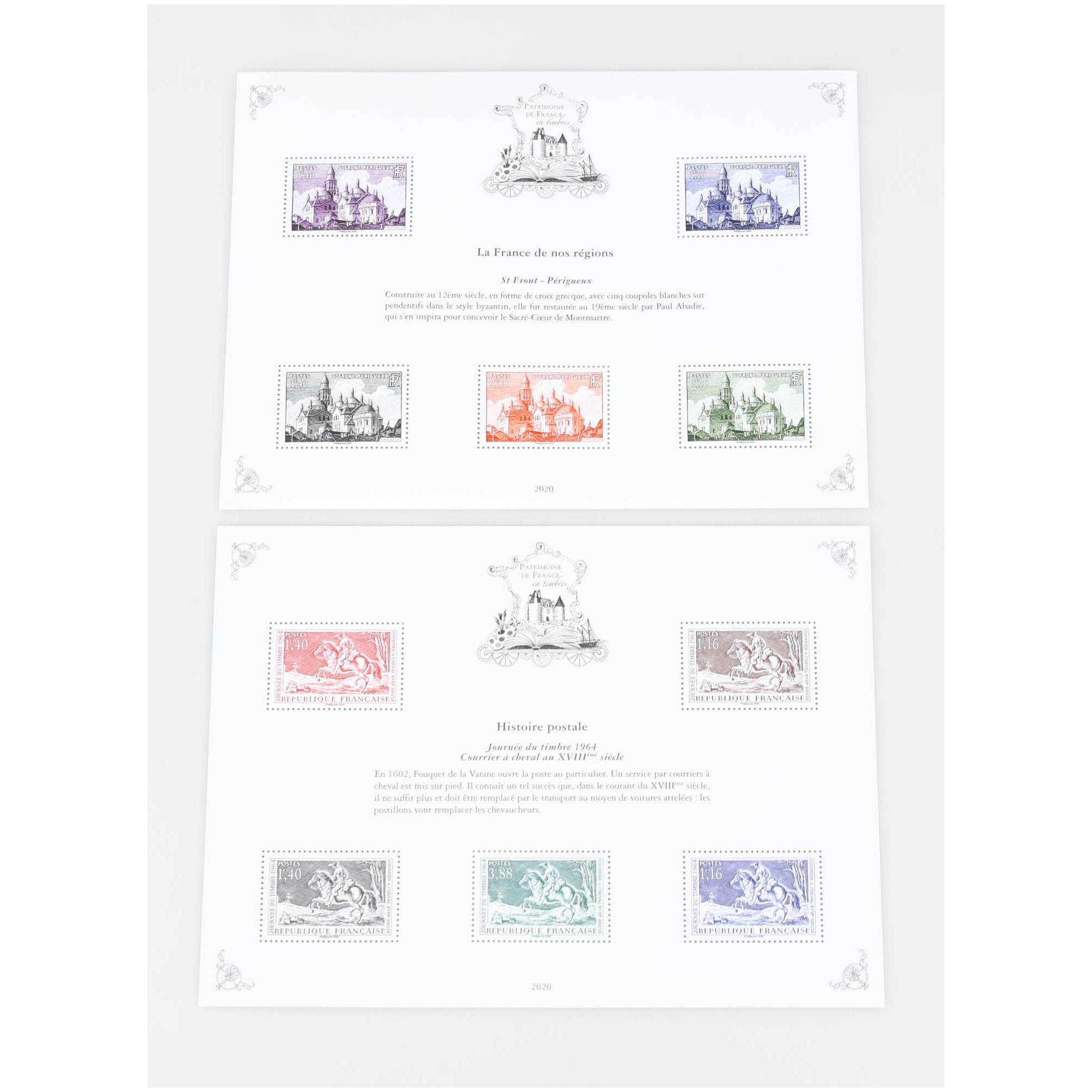 PATRIMOINE DE FRANCE JEU COMPLET 2020 AVEC ENVELOPPE D'ORIGINE