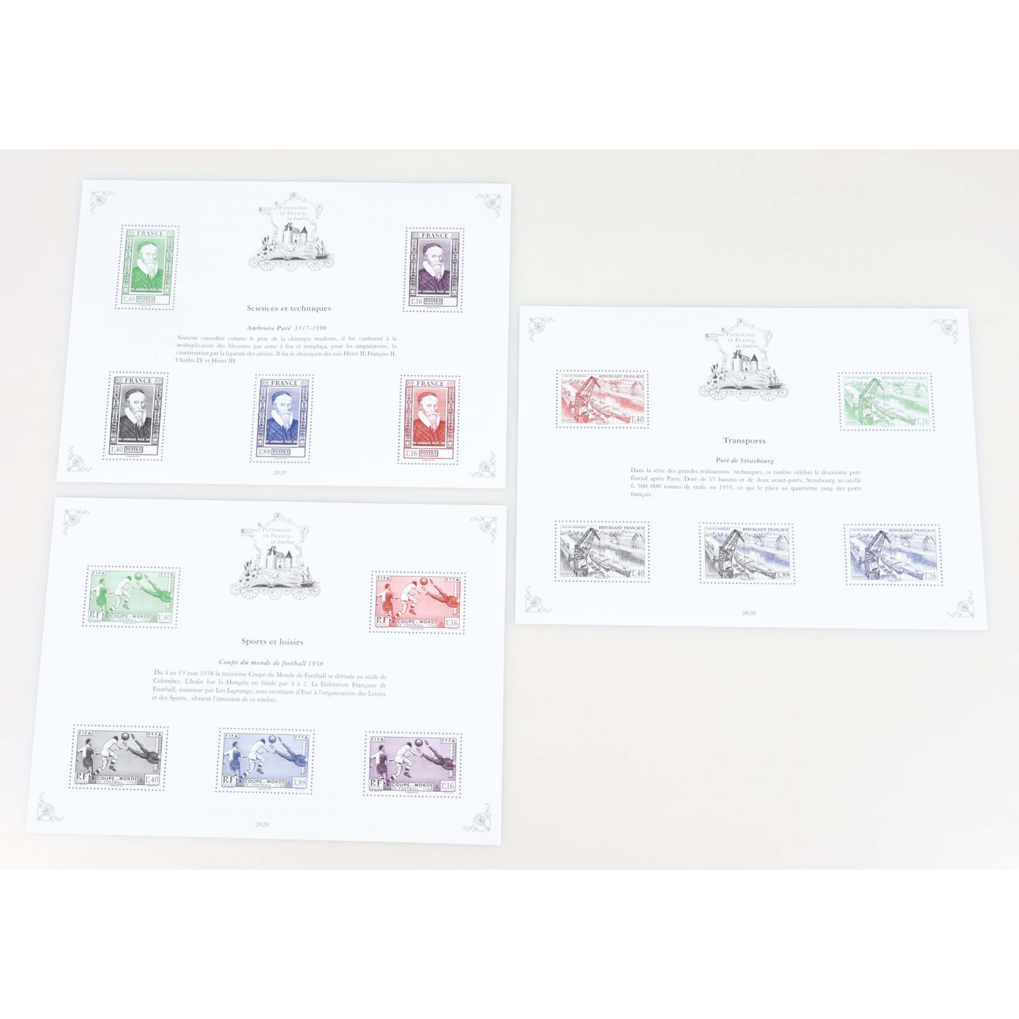 PATRIMOINE DE FRANCE JEU COMPLET 2020 AVEC ENVELOPPE D'ORIGINE