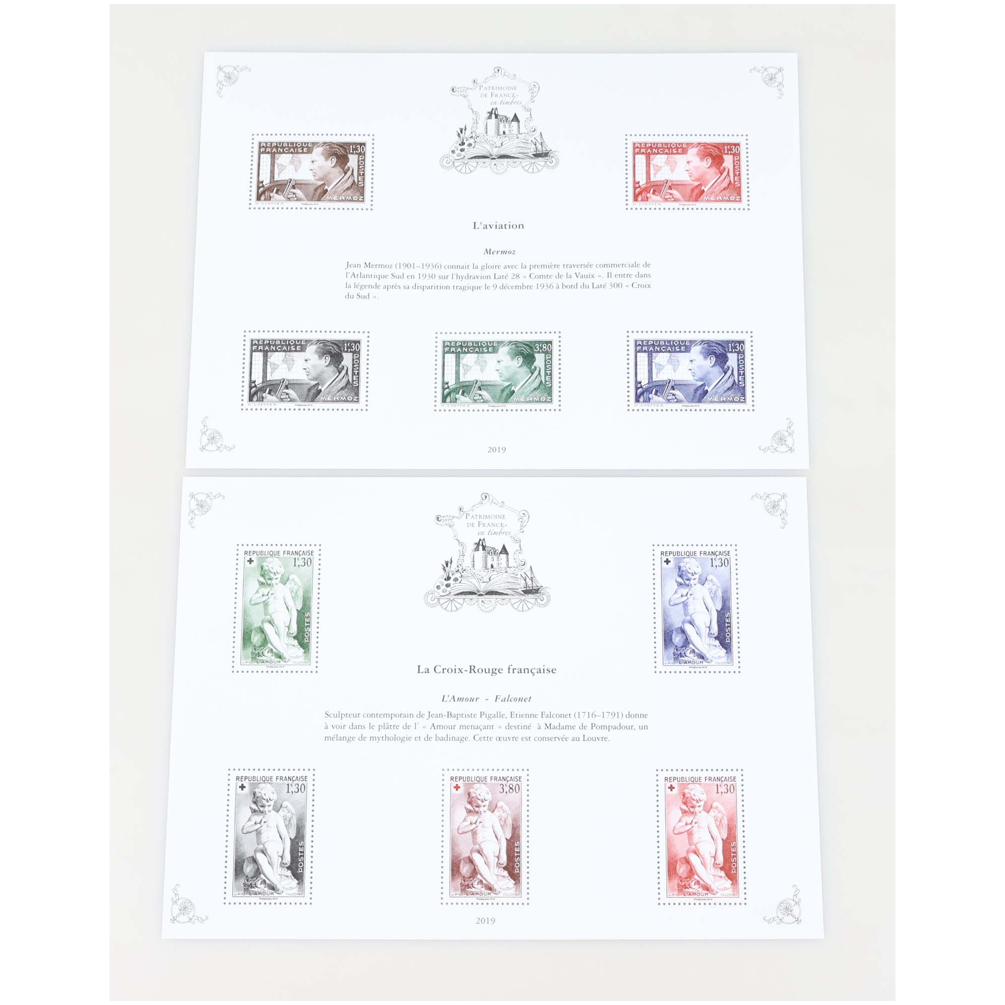 PATRIMOINE DE FRANCE JEU COMPLET 2019 AVEC ENVELOPPE D'ORIGINE