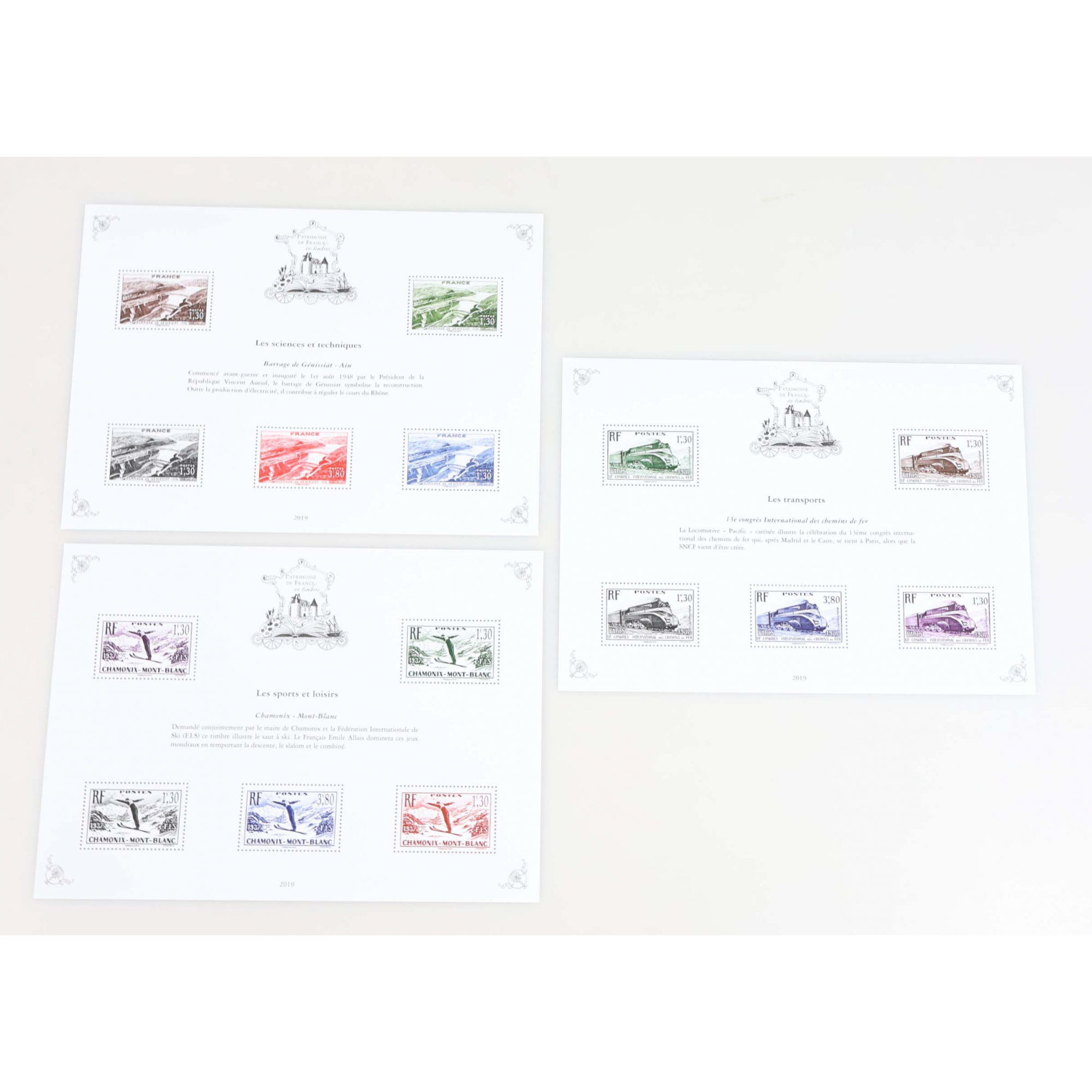 PATRIMOINE DE FRANCE JEU COMPLET 2019 AVEC ENVELOPPE D'ORIGINE