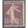 SEMEUSE N°136 TIMBRE DE FRANCE NEUF 35c VIOLET-CLAIR ANNÉE 1906 COTE 180€