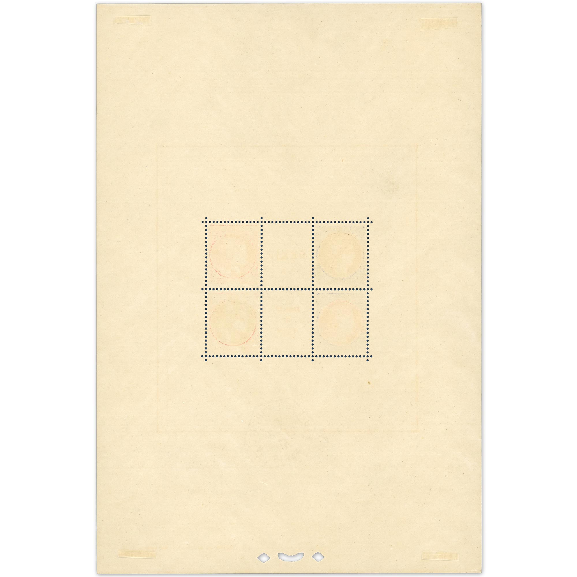 BLOC-FEUILLET N°3 PEXIP ANNÉE 1937 PARTIE CENTRALE NEUVE** COTE 450€