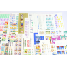 LOT DE BANDES/CARNETS EN FRANCS TRIÉS POUR COLLECTION OU AFFRANCHIR FAC 2440FFR
