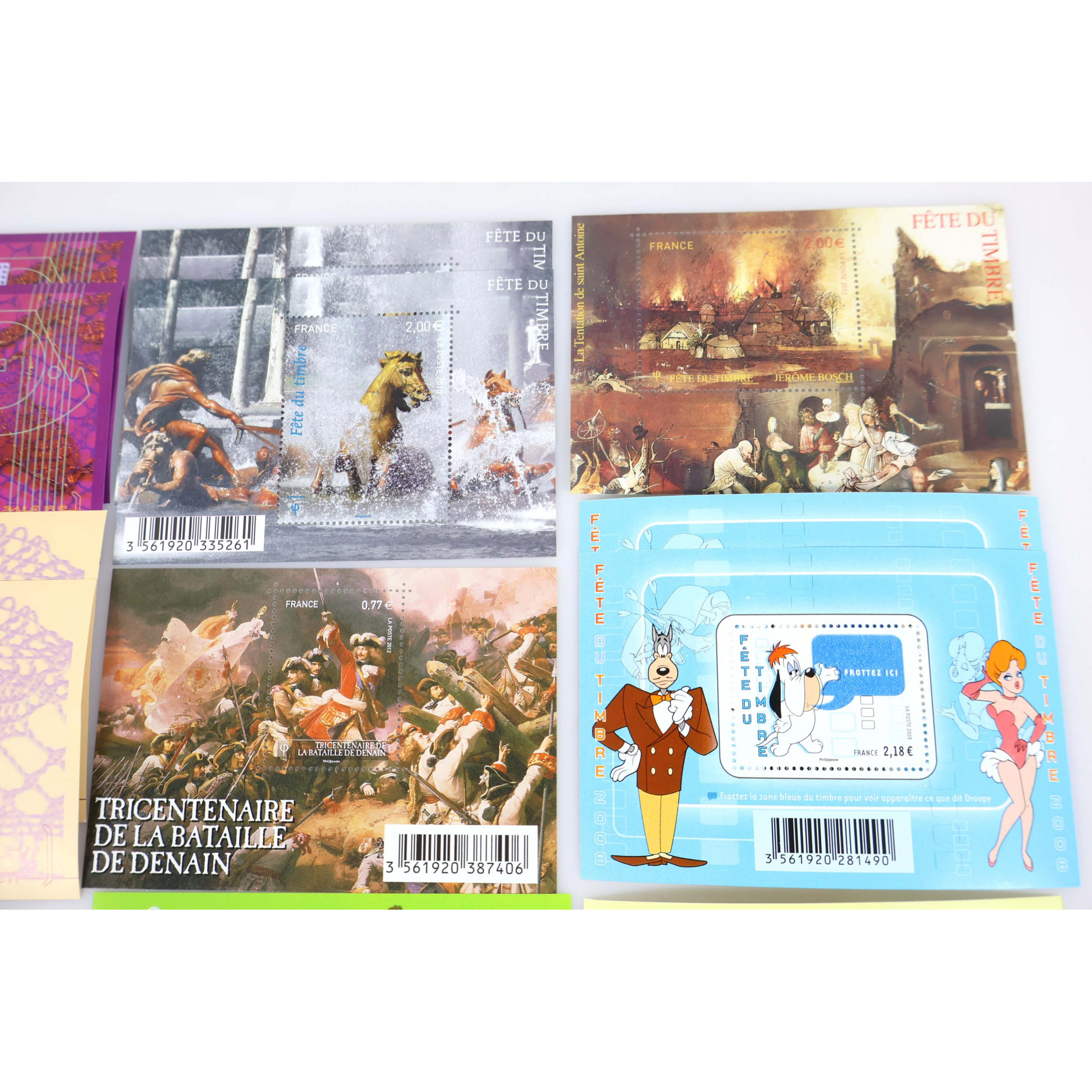 LOT DE BLOCS PETITS FORMATS EN EUROS TIMBRES NEUFS** FACIALE 39€