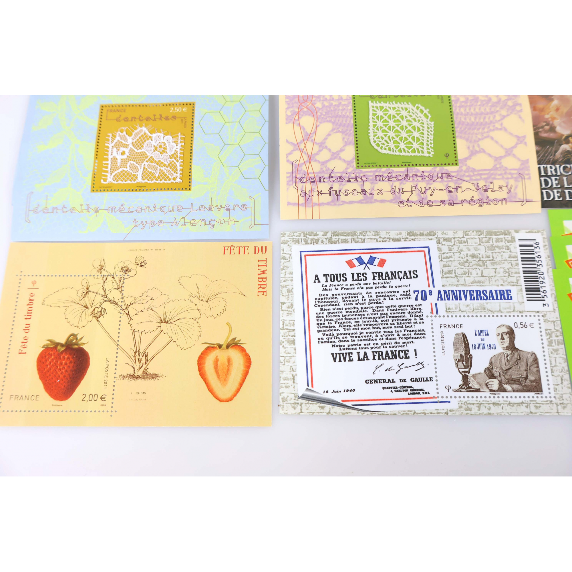 LOT DE BLOCS PETITS FORMATS EN EUROS TIMBRES NEUFS** FACIALE 39€