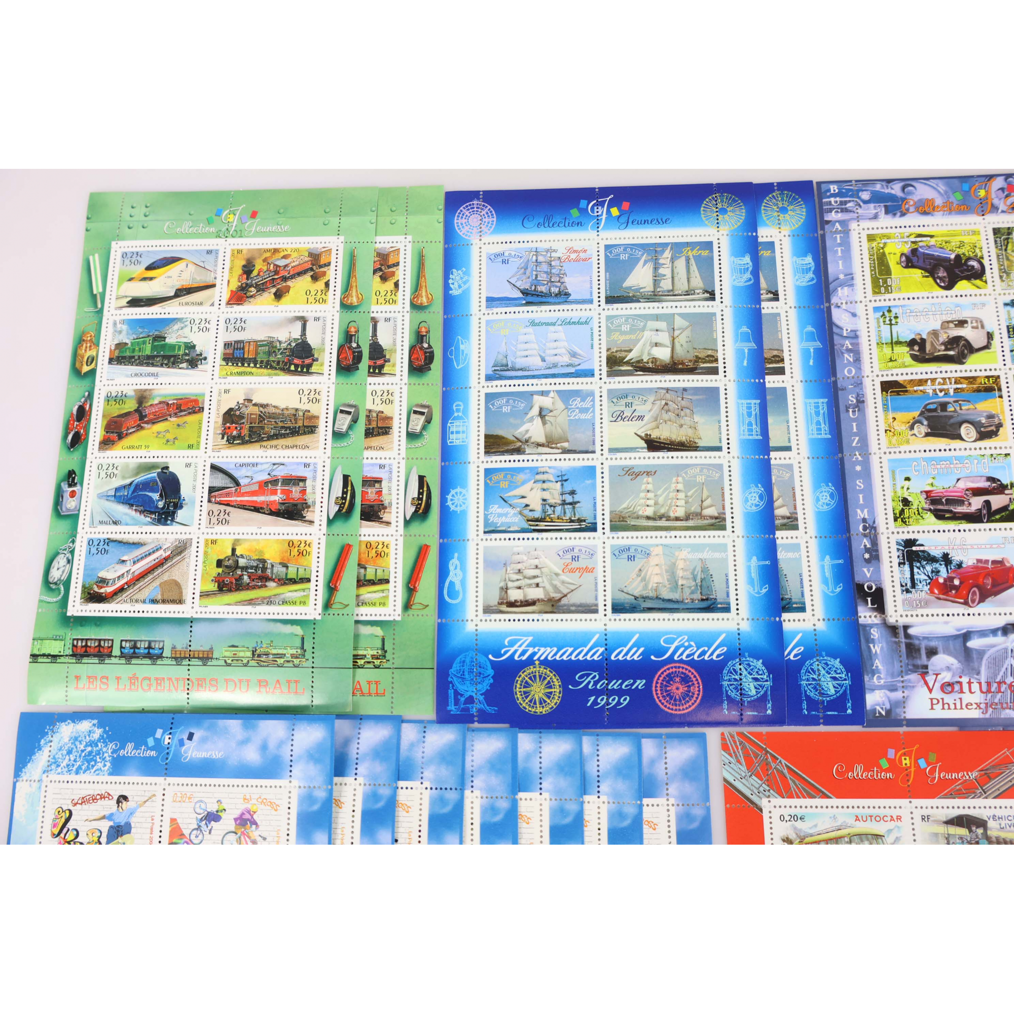 LOT DE BLOCS-FEUILLETS "COLLECTION JEUNESSE" TIMBRES NEUFS** FACIALE 39€