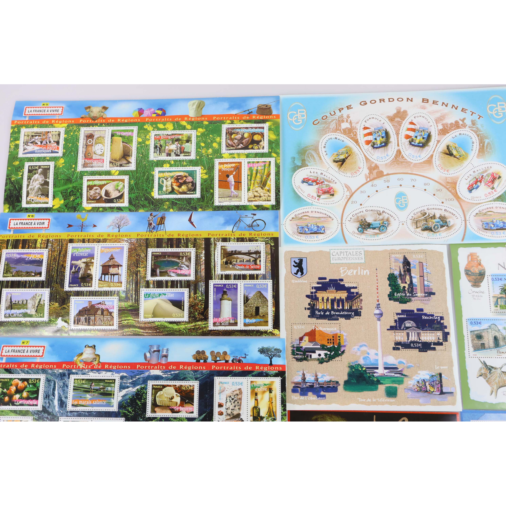 LOT DE BLOCS/CARNETS MAJORITÉ À 0.53€ TIMBRES NEUFS** ANNÉES 2005/06 FAC 56€