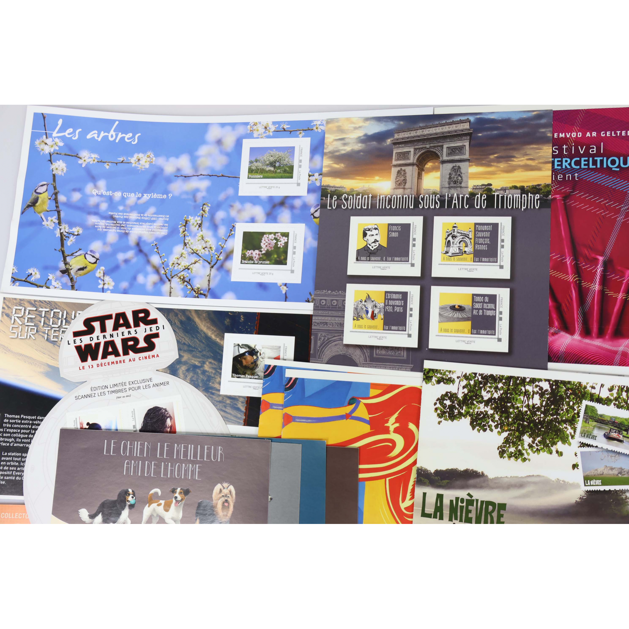 LOT DE COLLECTORS AUTOADHÉSIFS FRANCE POUR 313 LETTRES VERTES 20g FACIALE 475€