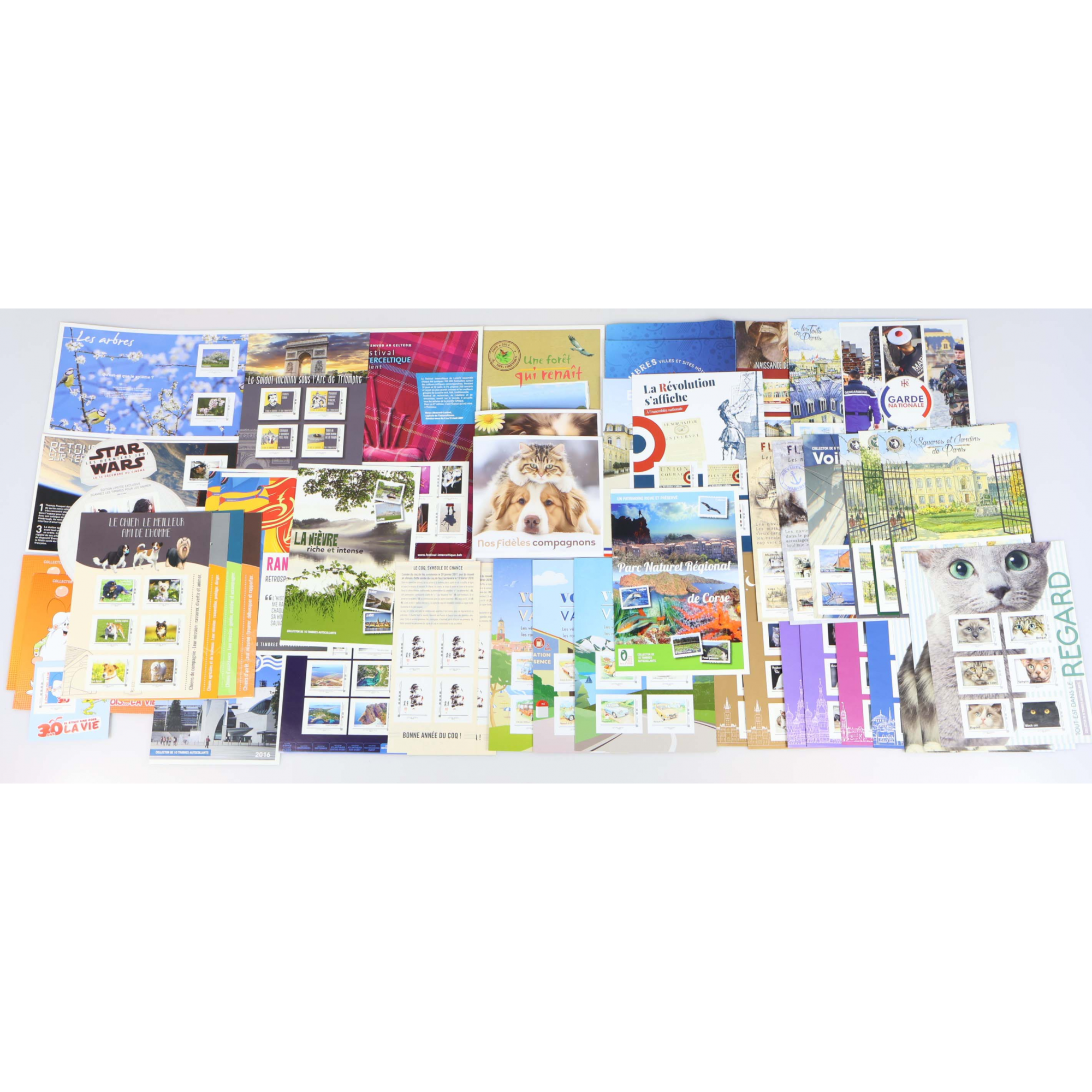 LOT DE COLLECTORS AUTOADHÉSIFS FRANCE POUR 313 LETTRES VERTES 20g FACIALE 475€