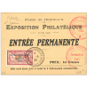 TIMBRE N°182 OBLITÉRÉ SUR DOCUMENT SURCHARGÉ DE BORDEAUX 1923 SIGNÉ BRUN