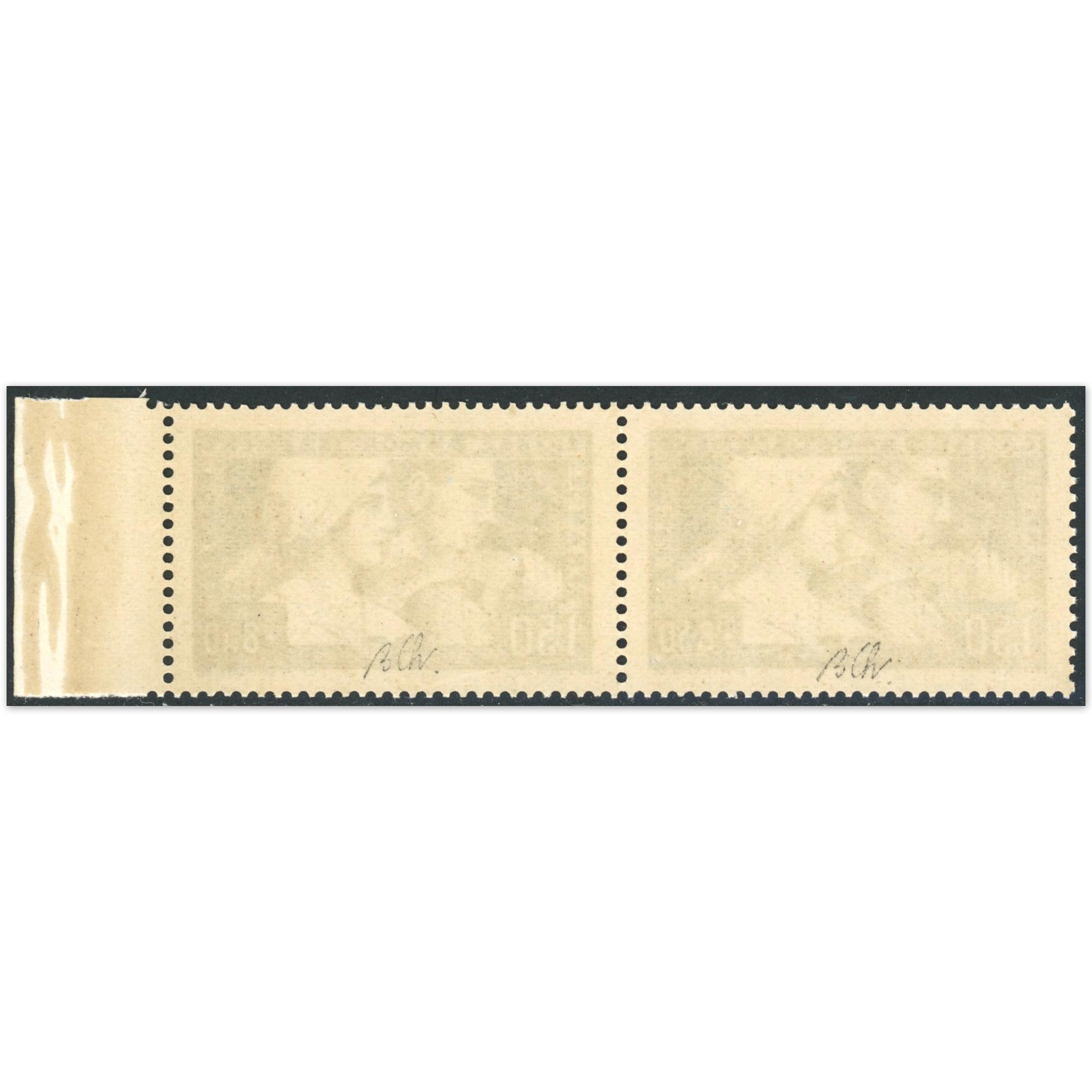 TIMBRE FRANCE N°252 NEUF** CAISSE AMORTISSEMENT PAIRE TYPE 1 ET 2 SIGNÉS BRUN