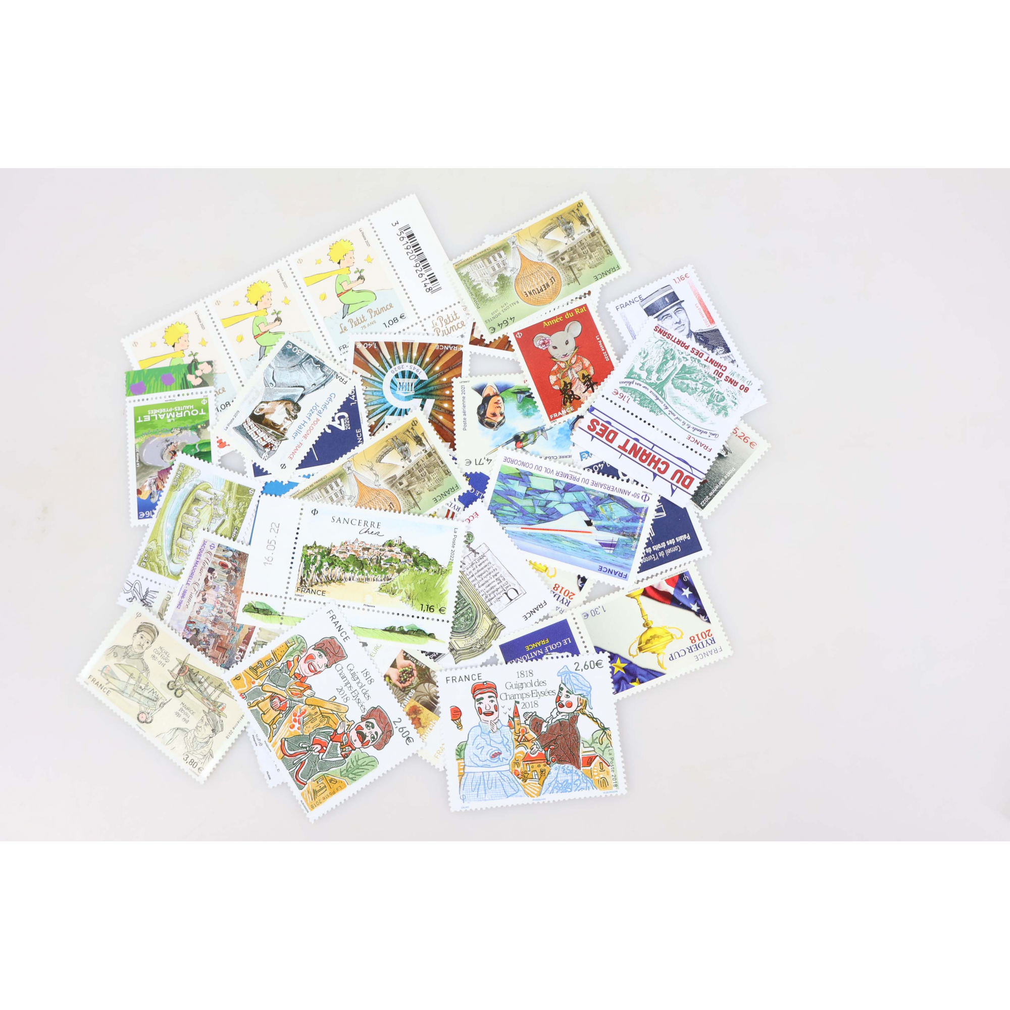 LOT DE HAUTES VALEURS DE FRANCE ENTRE 2018 ET 2023 FACIALE 67€ TIMBRES NEUFS**