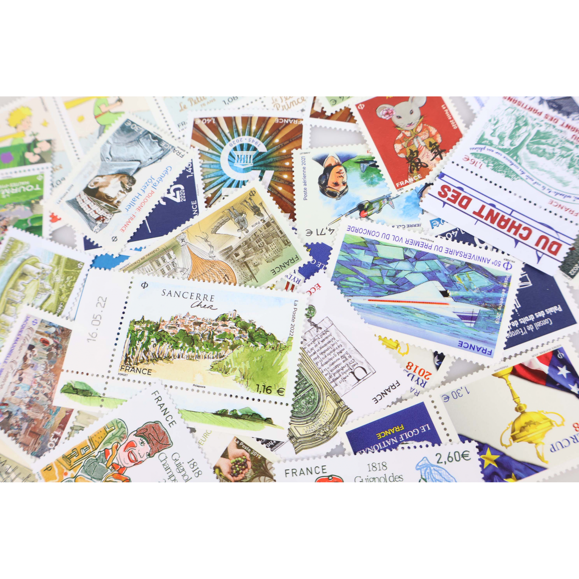 LOT DE HAUTES VALEURS DE FRANCE ENTRE 2018 ET 2023 FACIALE 67€ TIMBRES NEUFS**