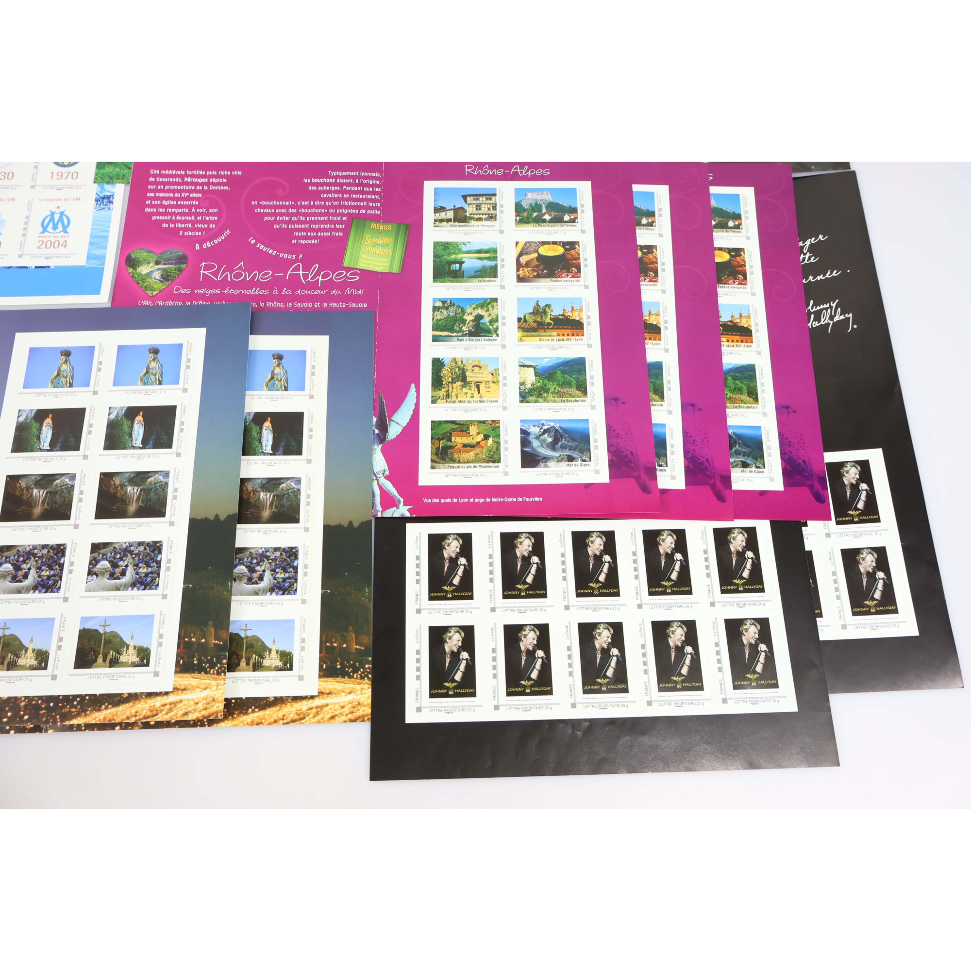 LOT DE 168 TIMBRES LETTRES 20G FRANCE AUTOADHÉSIFS SOUS FORME DE COLLECTORS