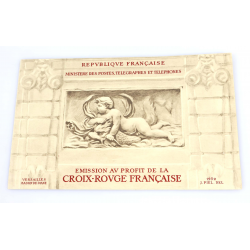 CARNET CROIX-ROUGE AVEC PUBLICITÉ 1952 COTE 550€ TIMBRES NEUFS** DE FRANCE