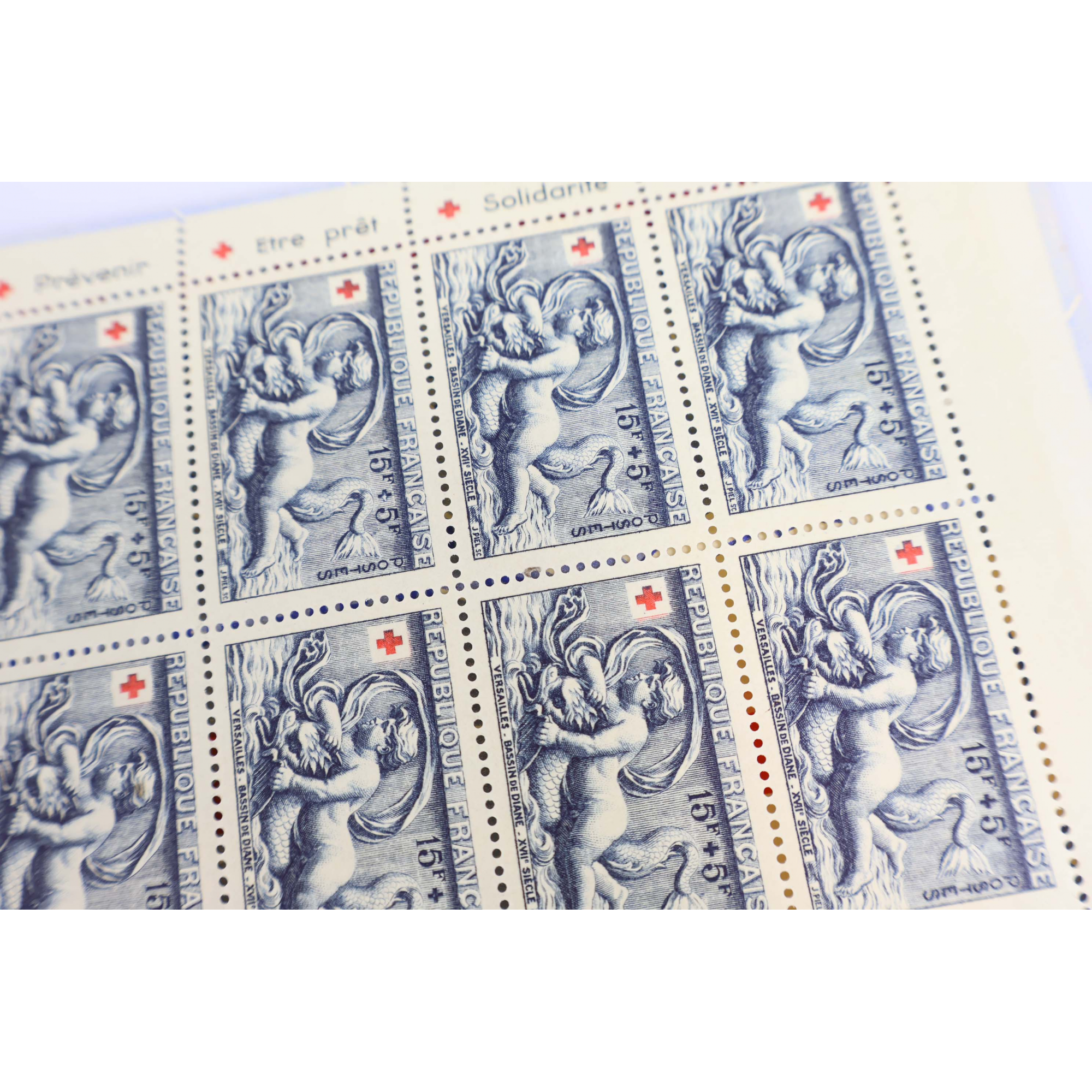 CARNET CROIX-ROUGE N°2001 AVEC PUBLICITÉ 1952 COTE 550€ TIMBRES NEUFS DE FRANCE