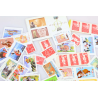 LOT DE 100 TIMBRES A VALIDITÉ PERMANENTE FRANCE, TVP AUTOADHÉSIFS LETTRES 20G