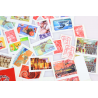 LOT DE 100 TIMBRES A VALIDITÉ PERMANENTE FRANCE, TVP AUTOADHÉSIFS LETTRES 20G